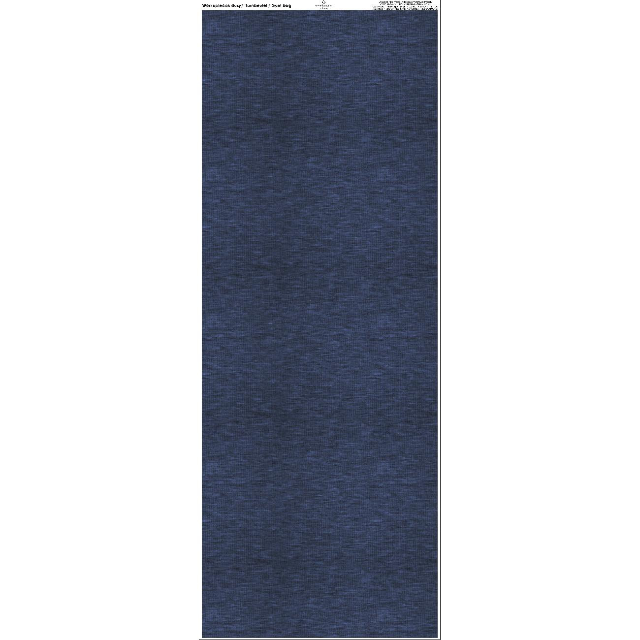 TURNBEUTEL - MELANGE NAVY - Nähset