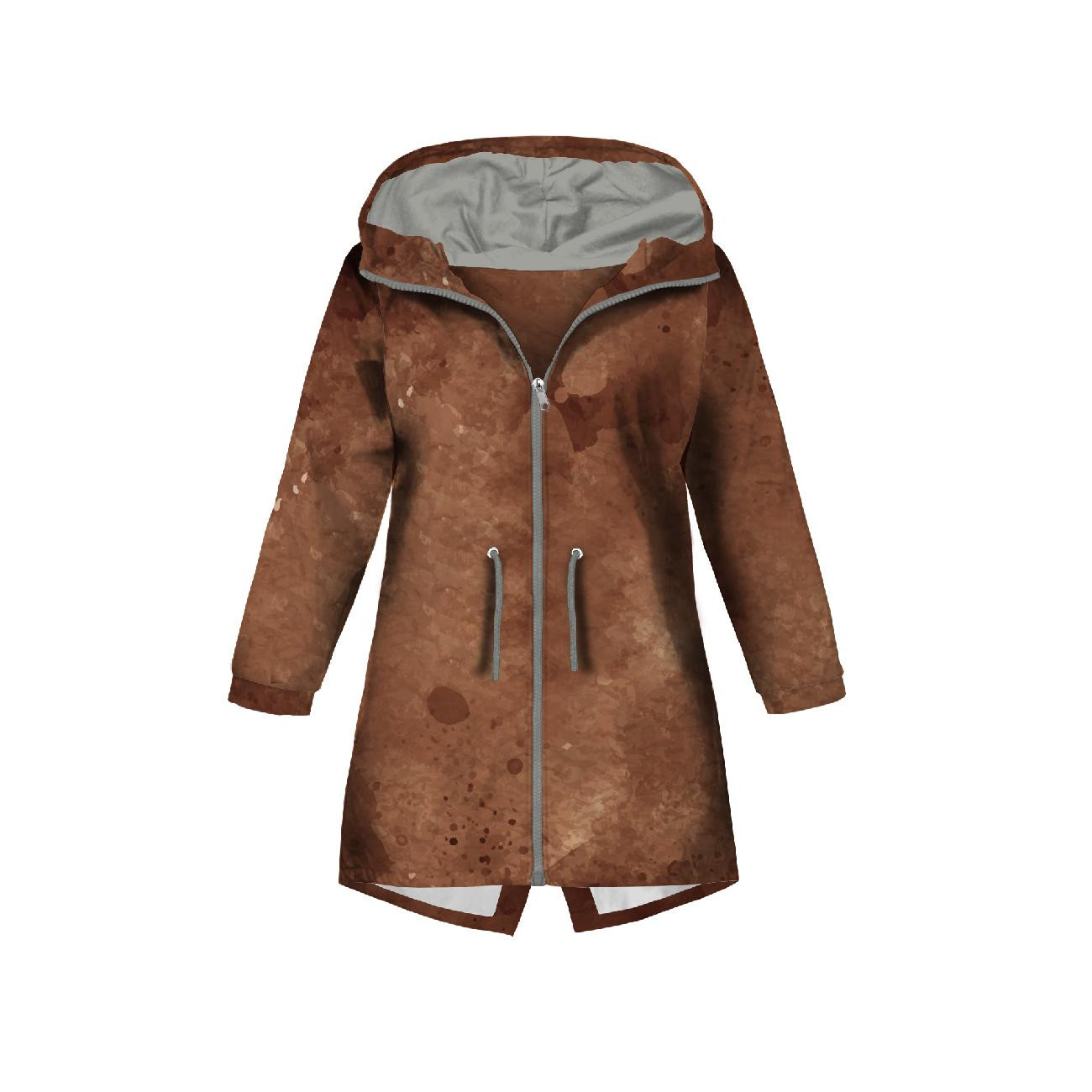 KINDERPARKA (ARIEL) - BROWN SPECKS - Nähset