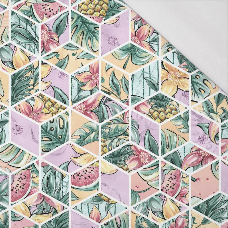 TROPISCHER MIX 3D - bio single jerset mit Elastan  Sommersweat