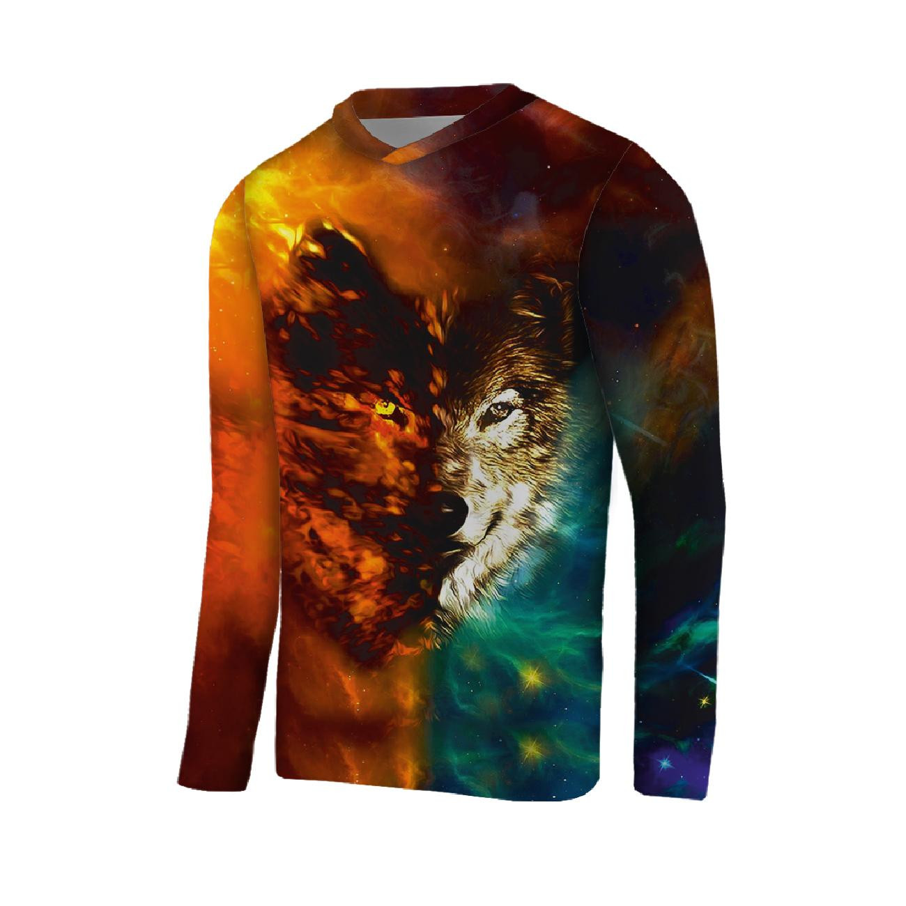 THERMO HERREN BLUSE (JIM) - WOLF / Galaxis - Nähset