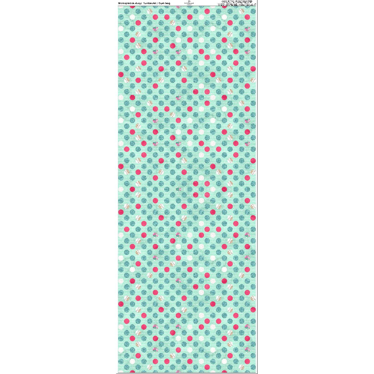 TURNBEUTEL - GLITZER DOTS  Ms. 3 - Nähset