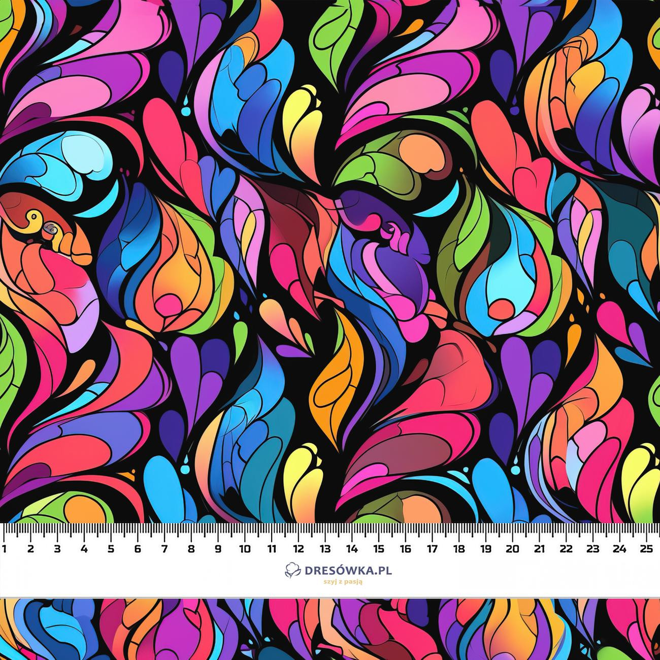 COLORFUL ABSTRACT - Thermo lycra