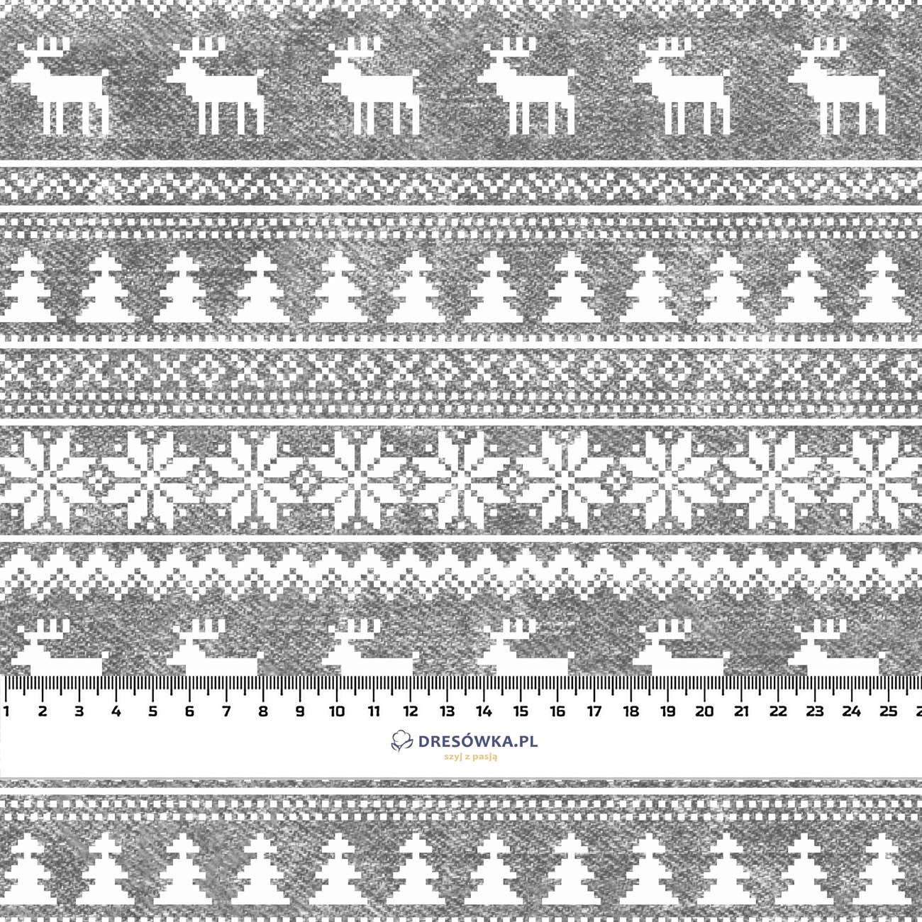 RENTIERE MST. 2 / ACID WASH GRAU - leichte Maschenware angeraut