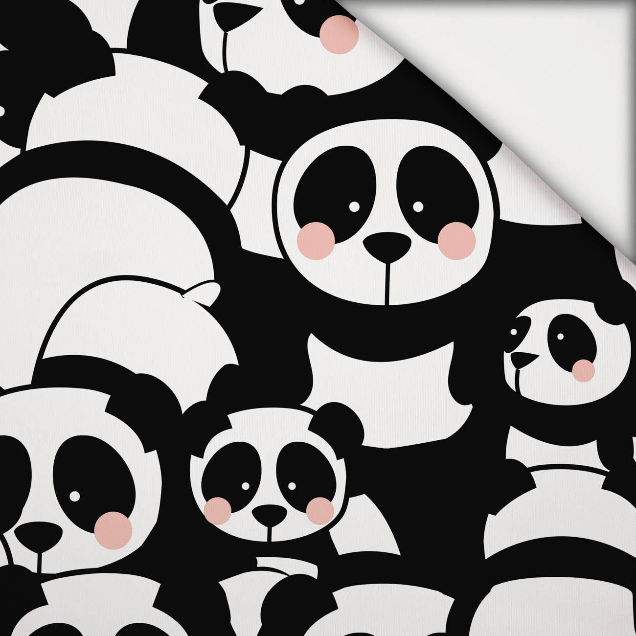 PANDAS / rosa  - leichte Maschenware angeraut