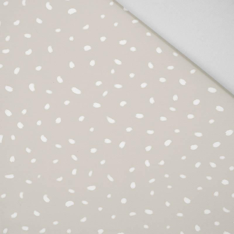 WEIßE SPUREN / beige (MAGISCHER WEIHNACHTSWALD) - HOME DECOR PREMIUM Webware