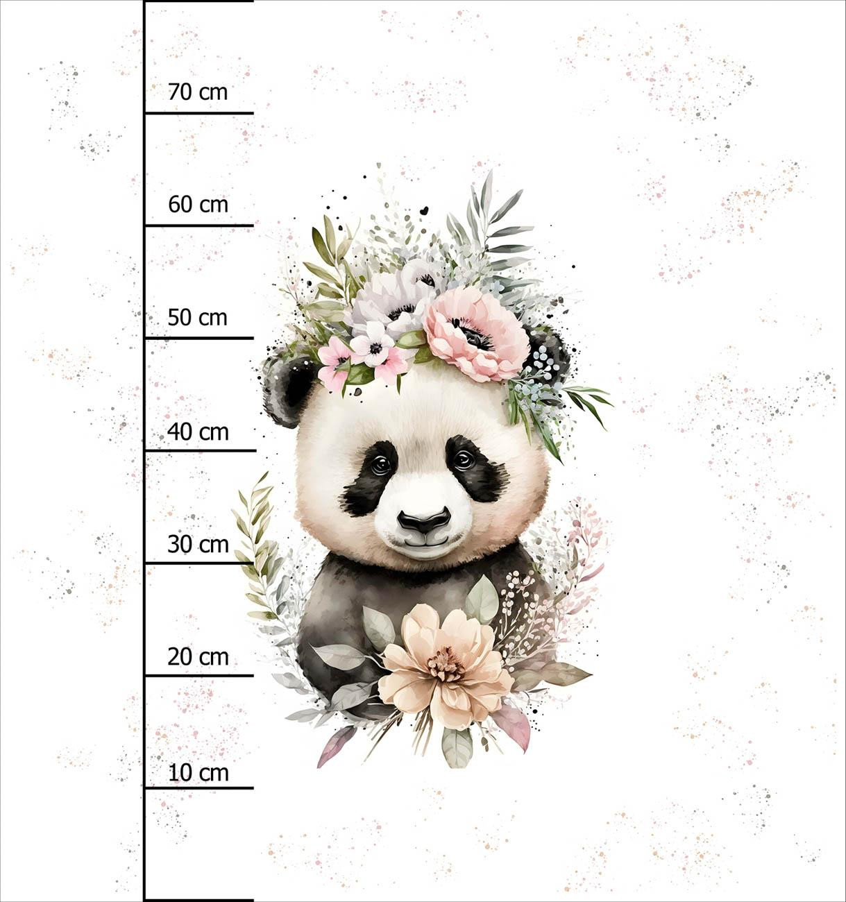 BABY PANDA  - Panel (75cm x 80cm) Sommersweat
