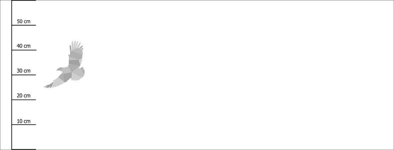 GEOMETRISCHER ADLER (ADVENTURE) - panoramisches Paneel (60 x 155cm)