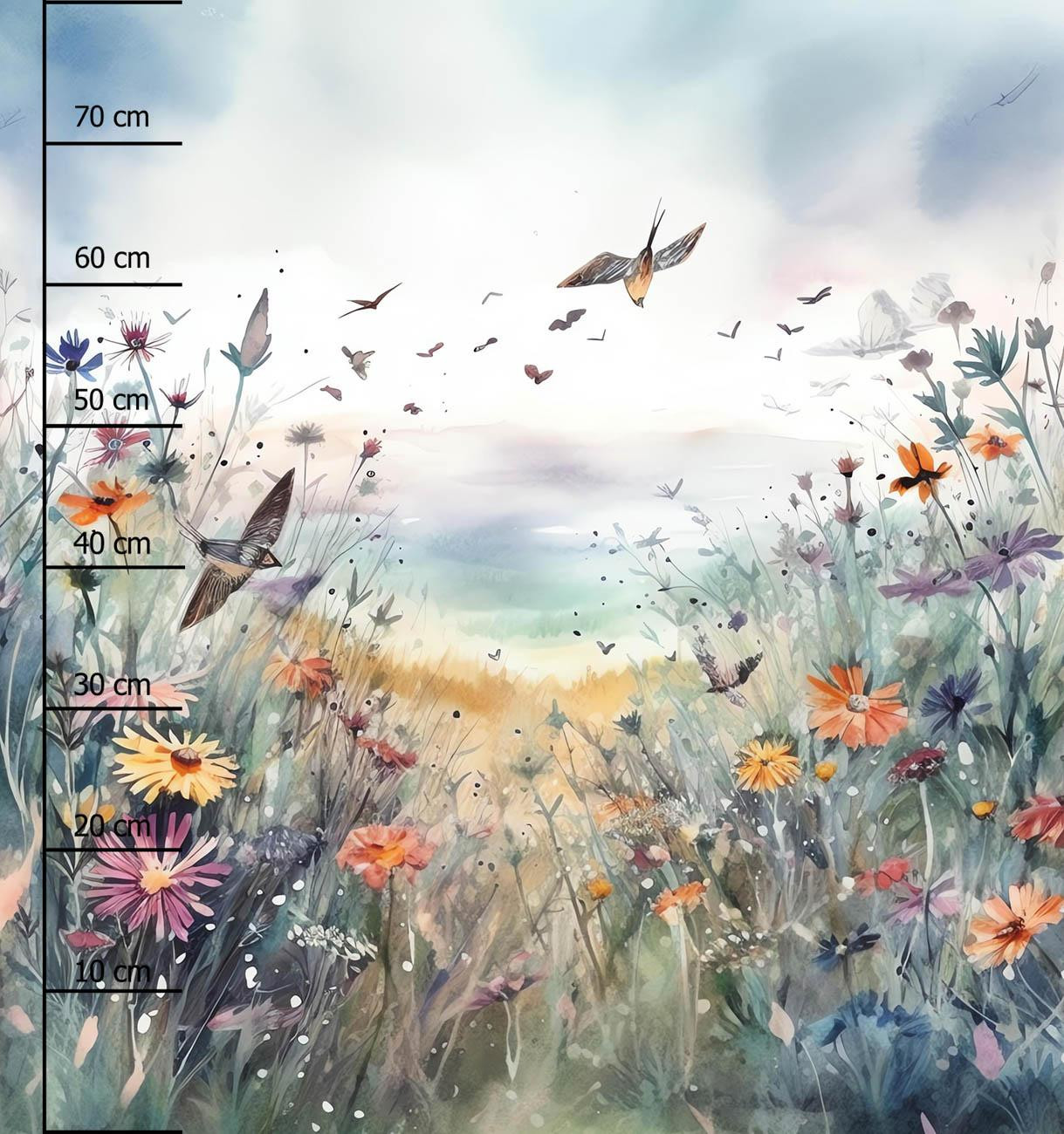 MAGIC MEADOW MS. 10 - Panel (75cm x 80cm) SINGLE JERSEY PANEL