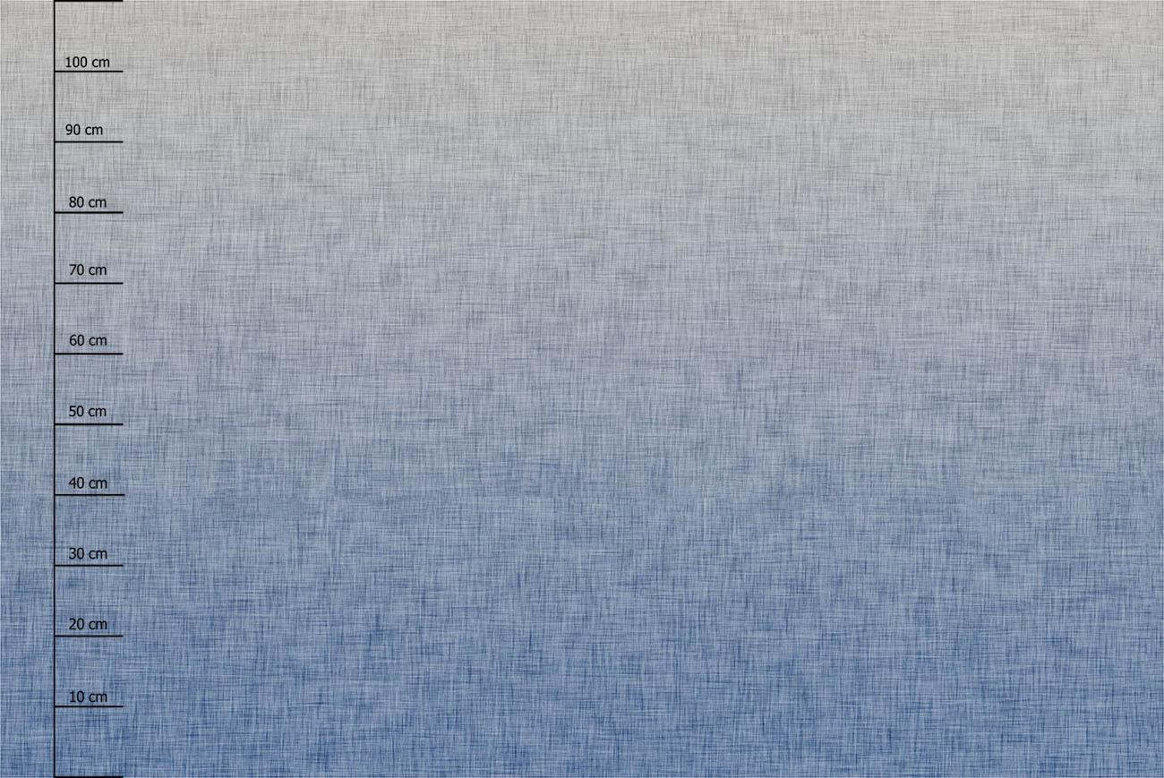 OMBRE / ACID WASH - blau (grau) - panoramisches Paneel (110cm x 165cm)