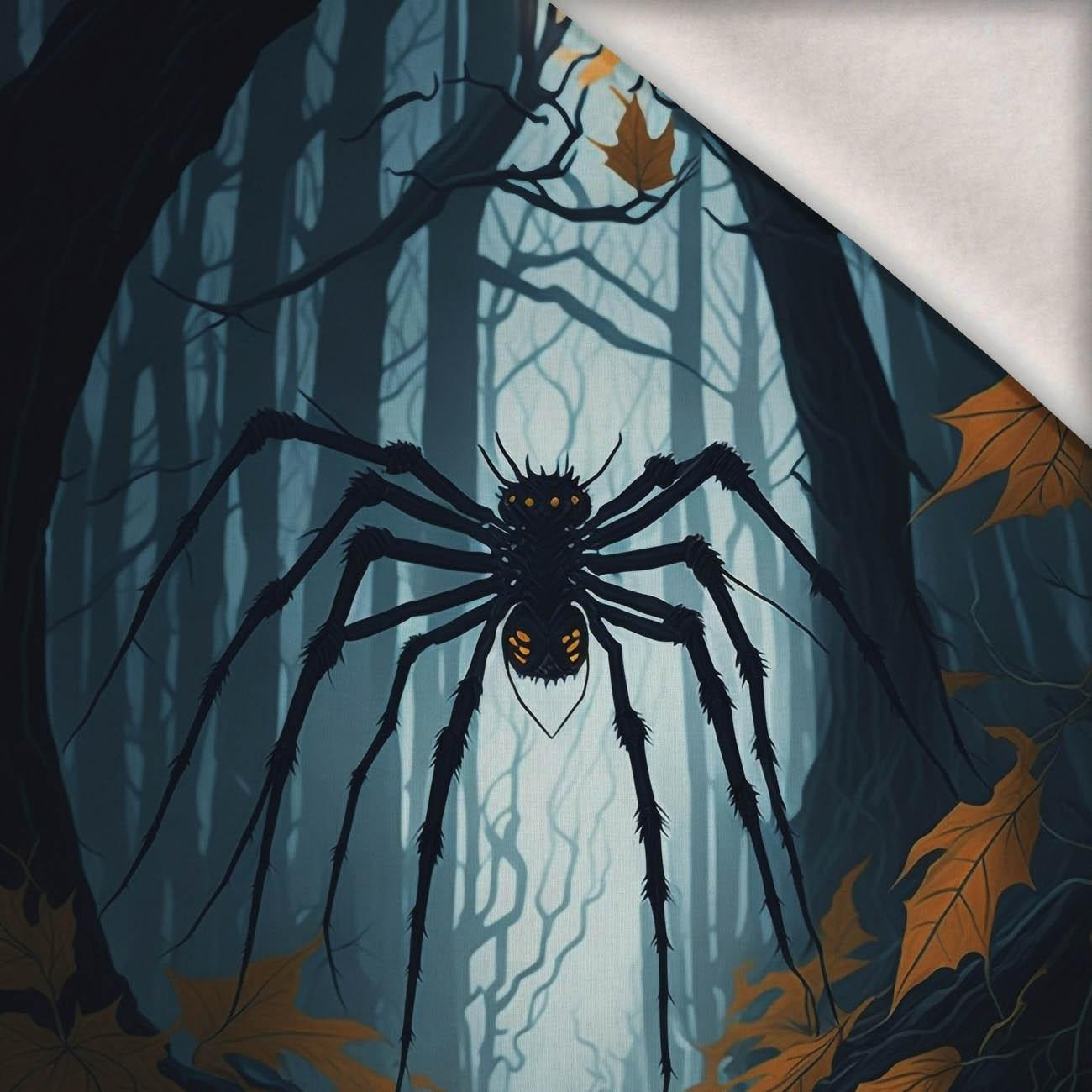 HALLOWEEN SPIDER - Paneel (75cm x 80cm) Wintersweat angeraut mit Elastan ITY