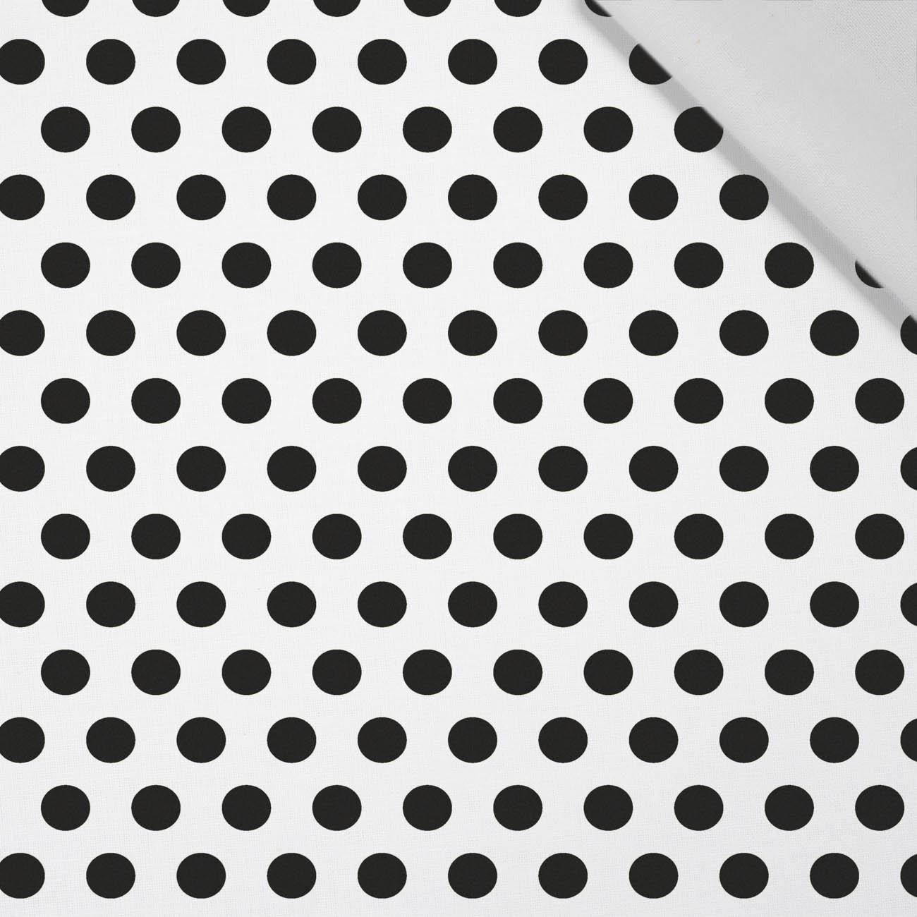 GROßE TUPFEN / weiß - Baumwoll Webware