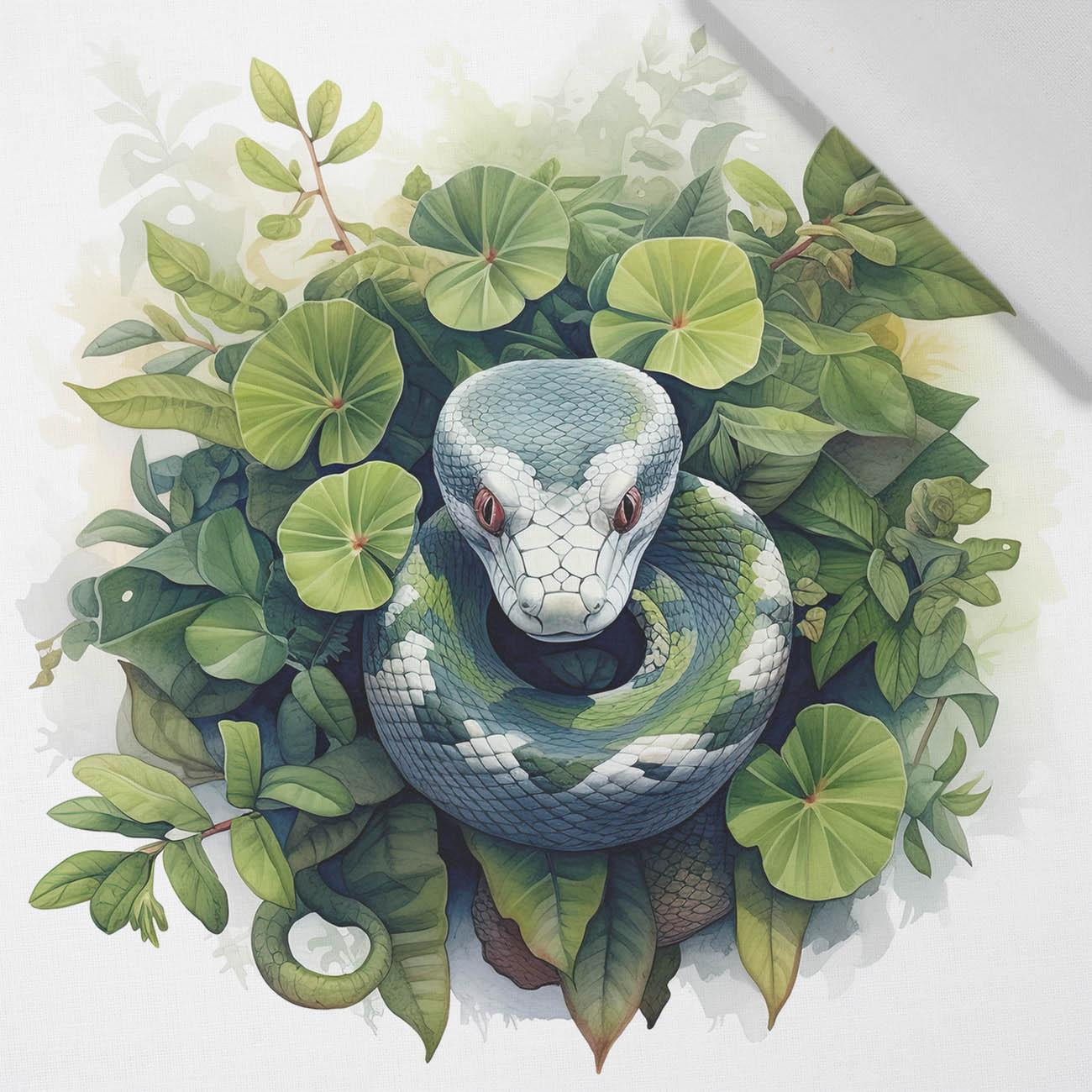 WATERCOLOR SNAKE - Paneel (75cm x 80cm)  Baumwoll Webware