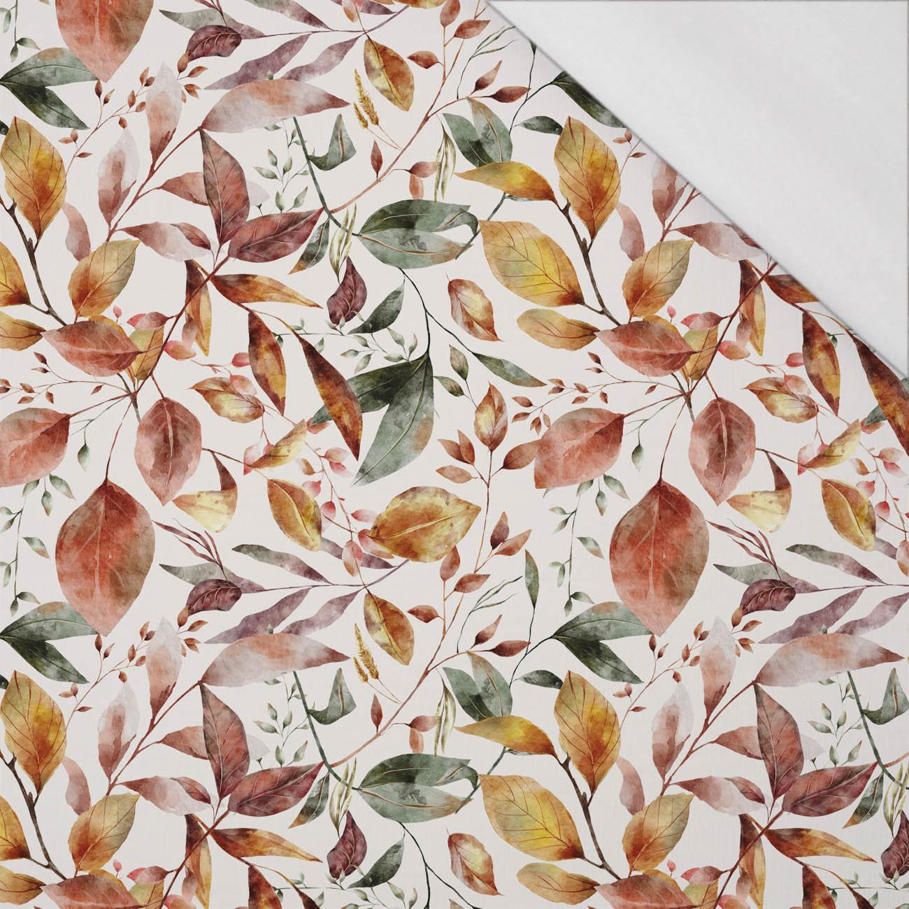 HERBSTBLÄTTER M. 2 (BUNTER HERBST)  - bio single jerset mit Elastan Sommersweat