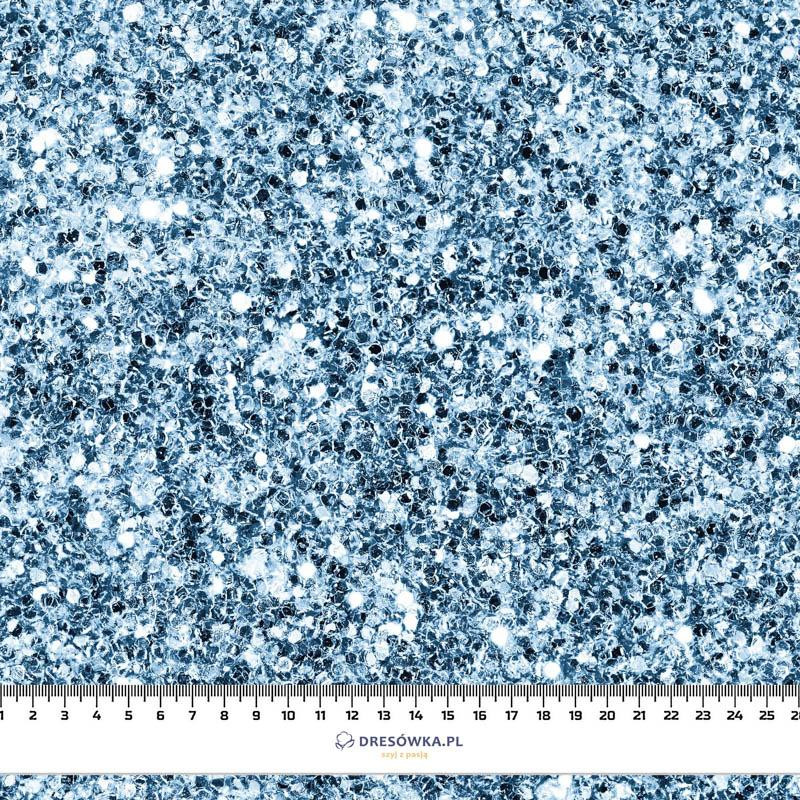 MEERESBLAUER GLITTER (LIBELLEN UND PUSTEBLUMEN) - Viskose Jersey