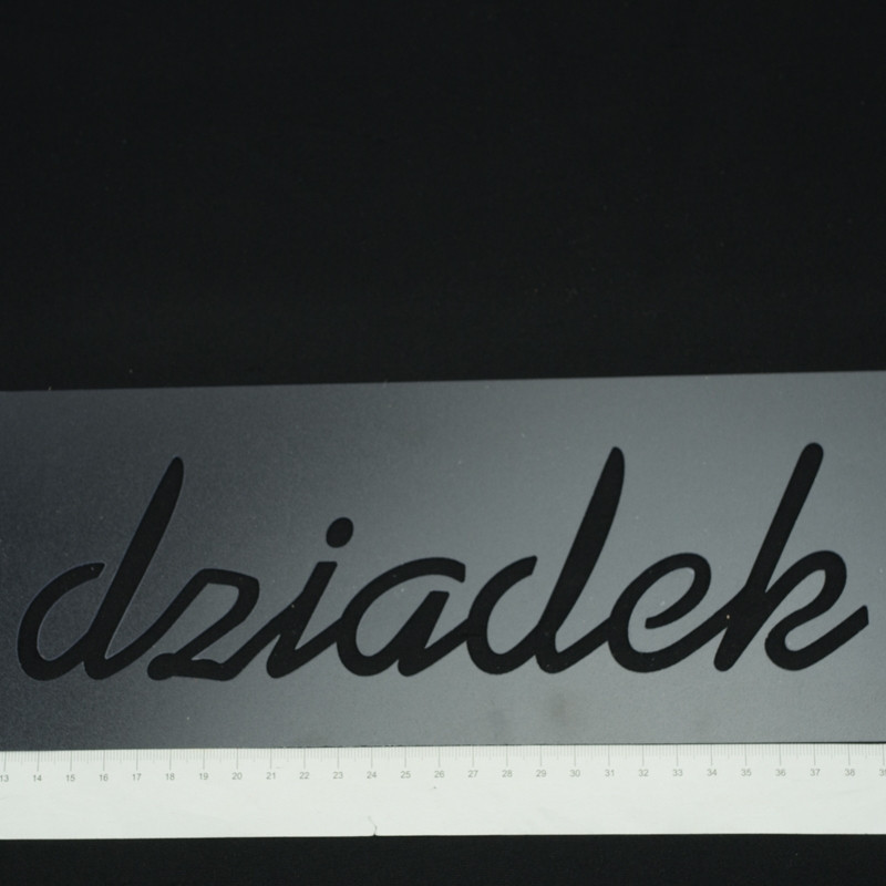 DZIADEK / Kleinbuchstaben - Schablone