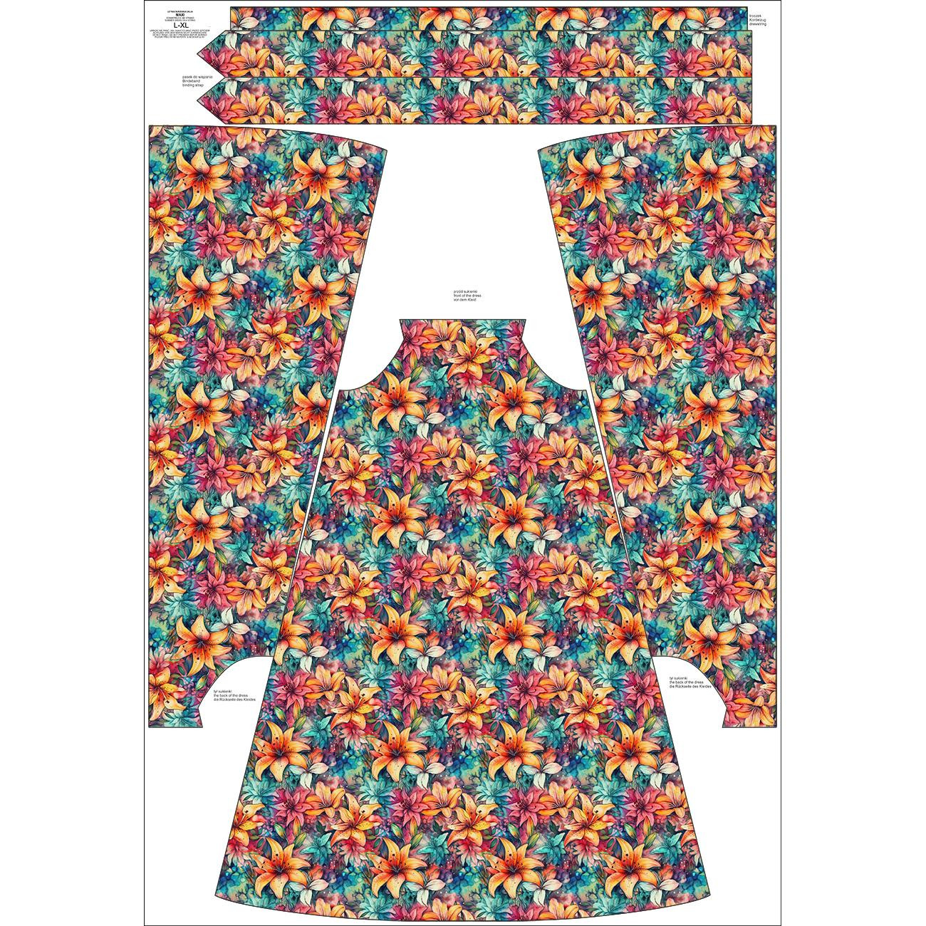 KLEID "DALIA" MAXI - FLOWERS ms.41 - Nähset 