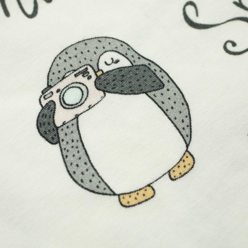 FOTO PINGUIN SMILE / weiß - bio single jerset mit Elastan TE210 Sommersweat