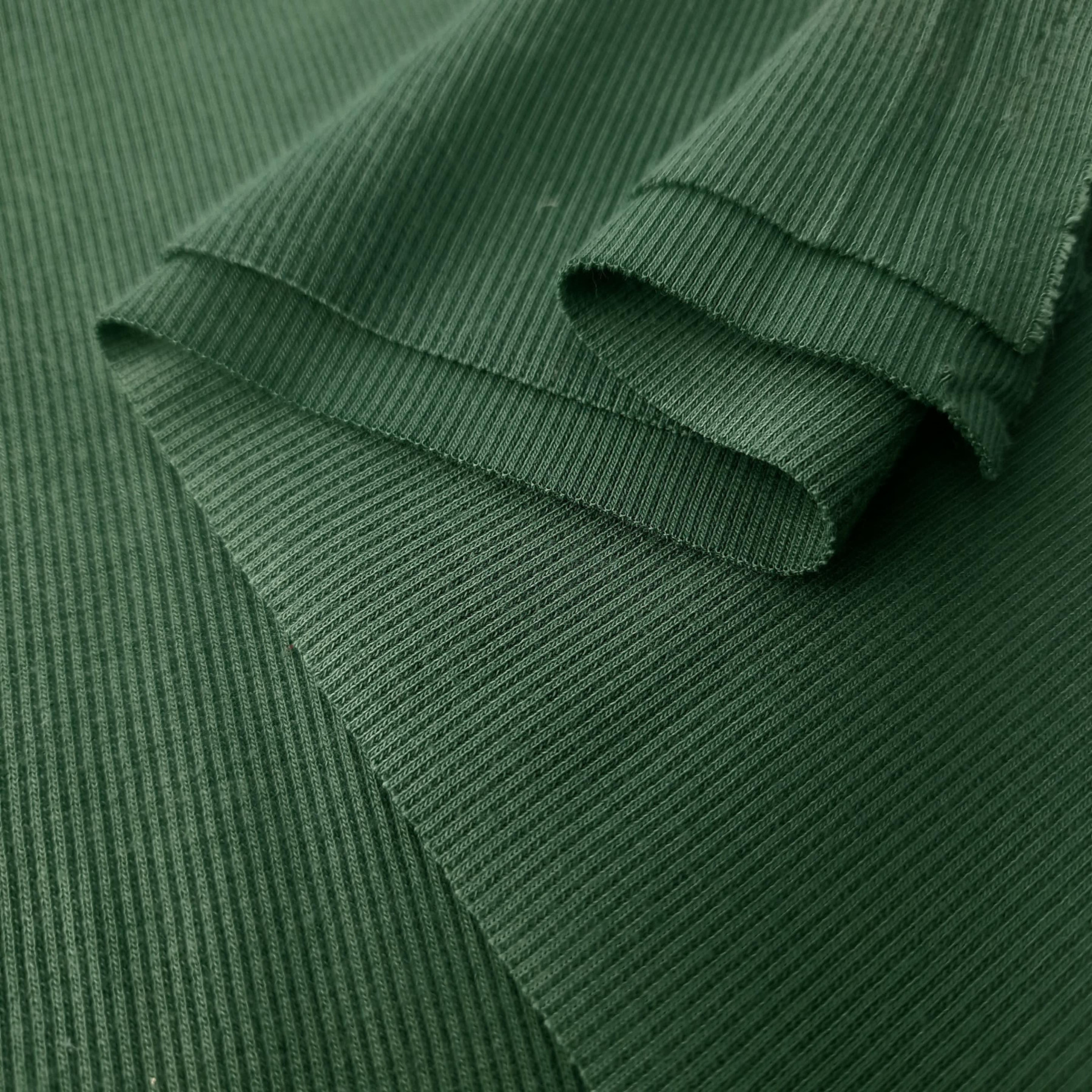 Strickware gerippt - DUNKELGRÜN (D-068)