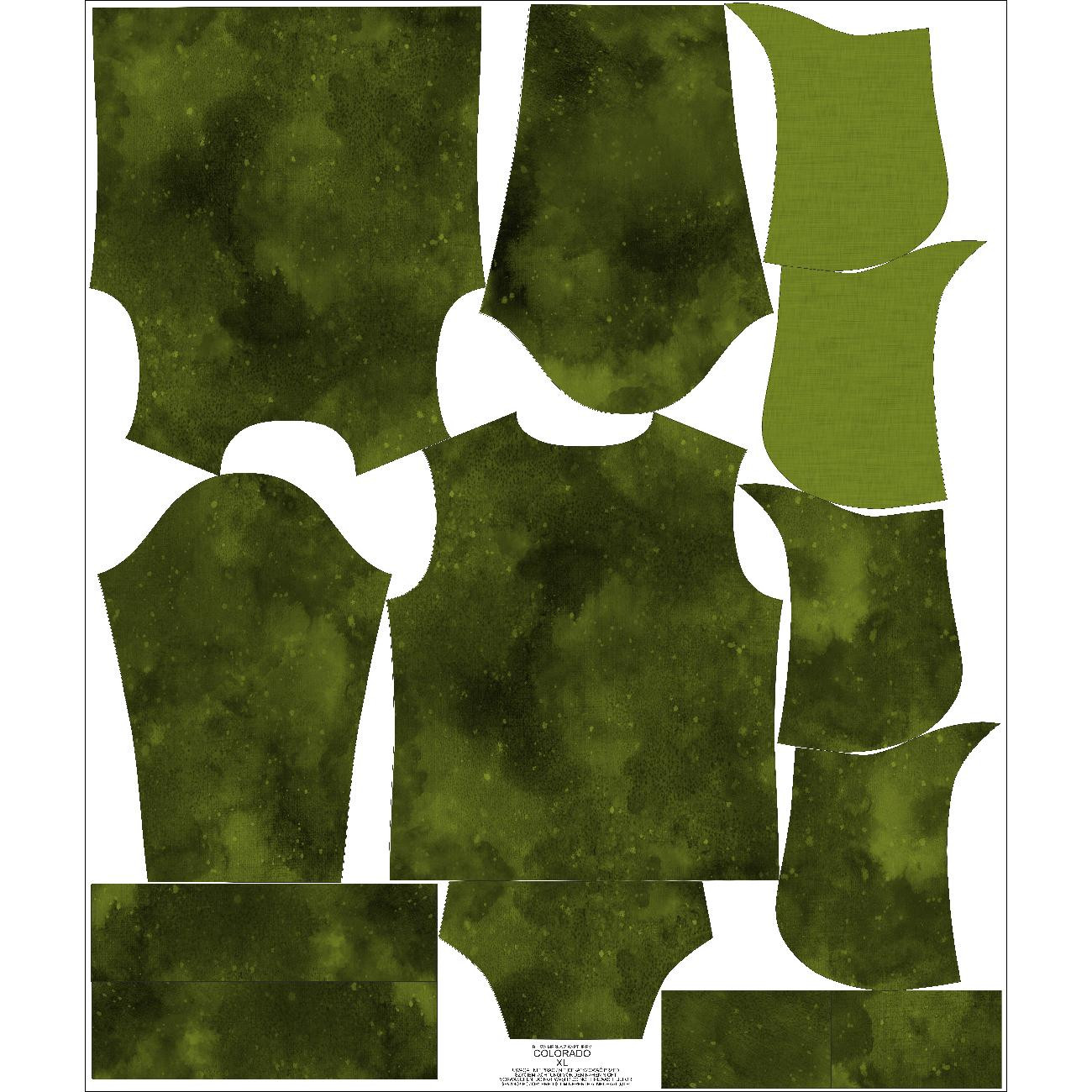 HERREN HOODIE (COLORADO) - GRUNGE MS. 2 (olive)  - Nähset