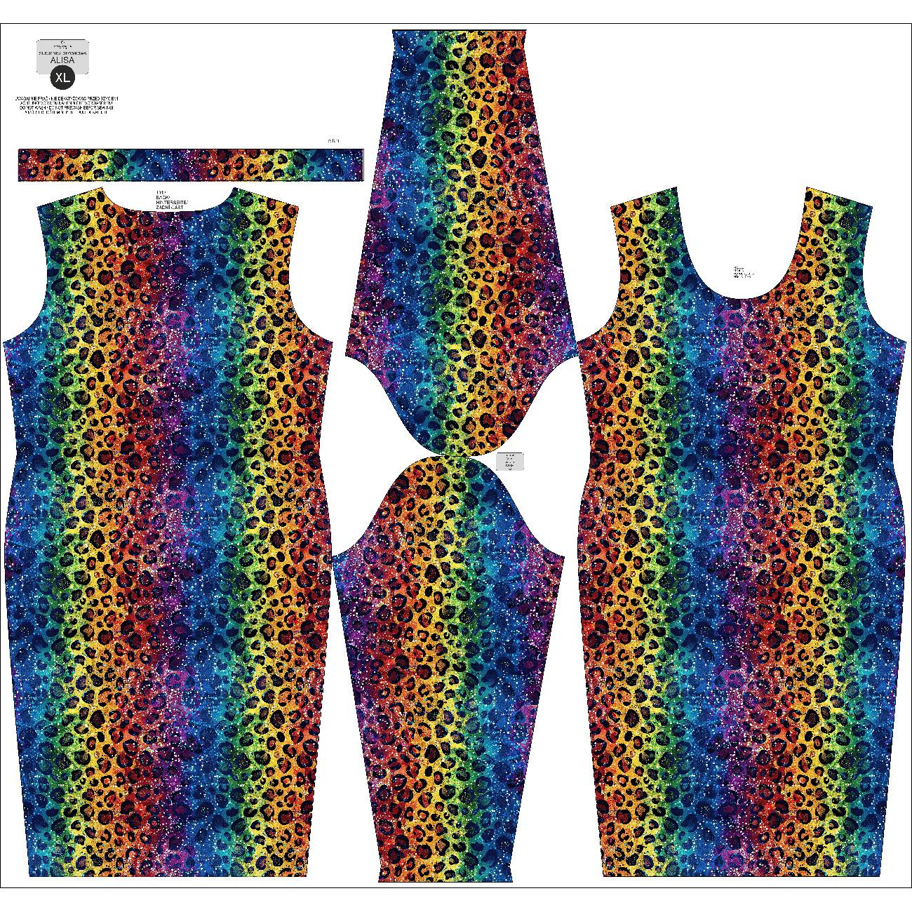 BLEISTIFTKLEID (ALISA) - HOLOGRAM RAINBOW  ms. 3 - Nähset