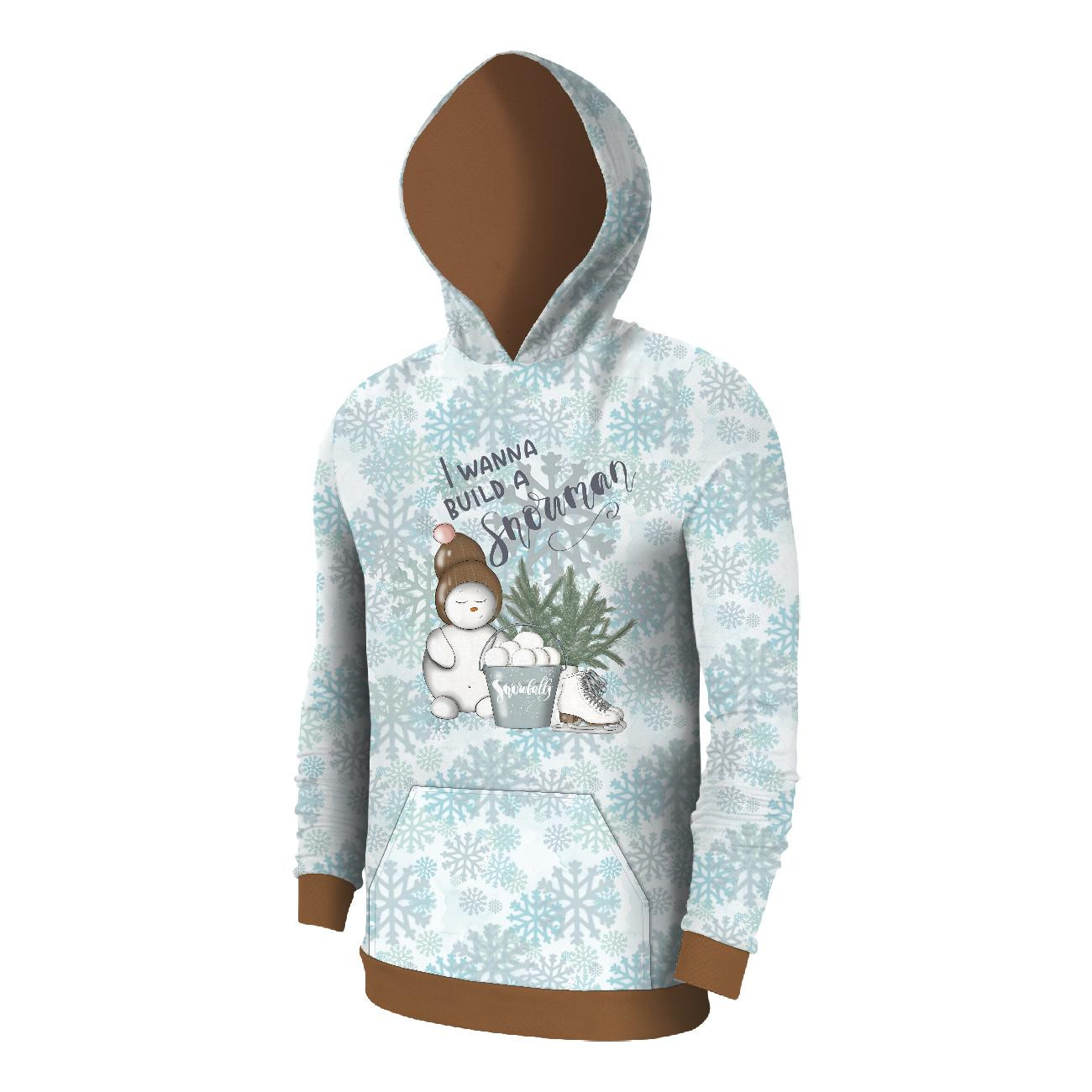 HERREN HOODIE (COLORADO) - I WANNA BUILD A SNOWMAN (WINTER IN DER STADT) - Nähset