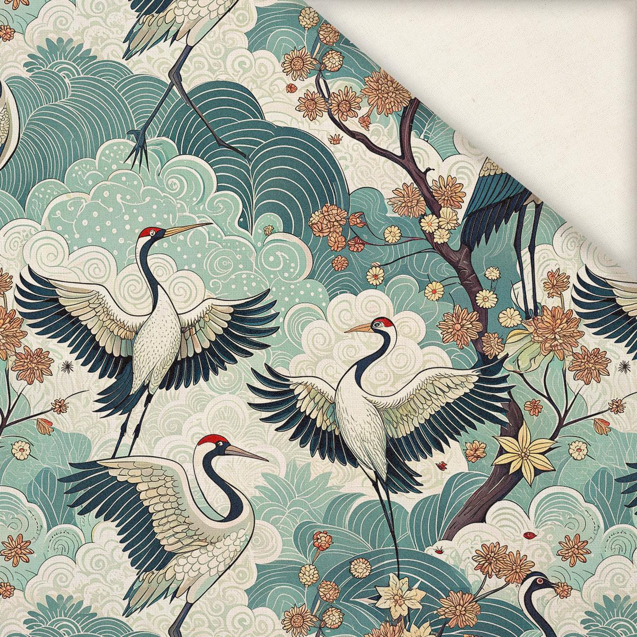 Japanese Garden wz.2  (birds) - Leinen 100%