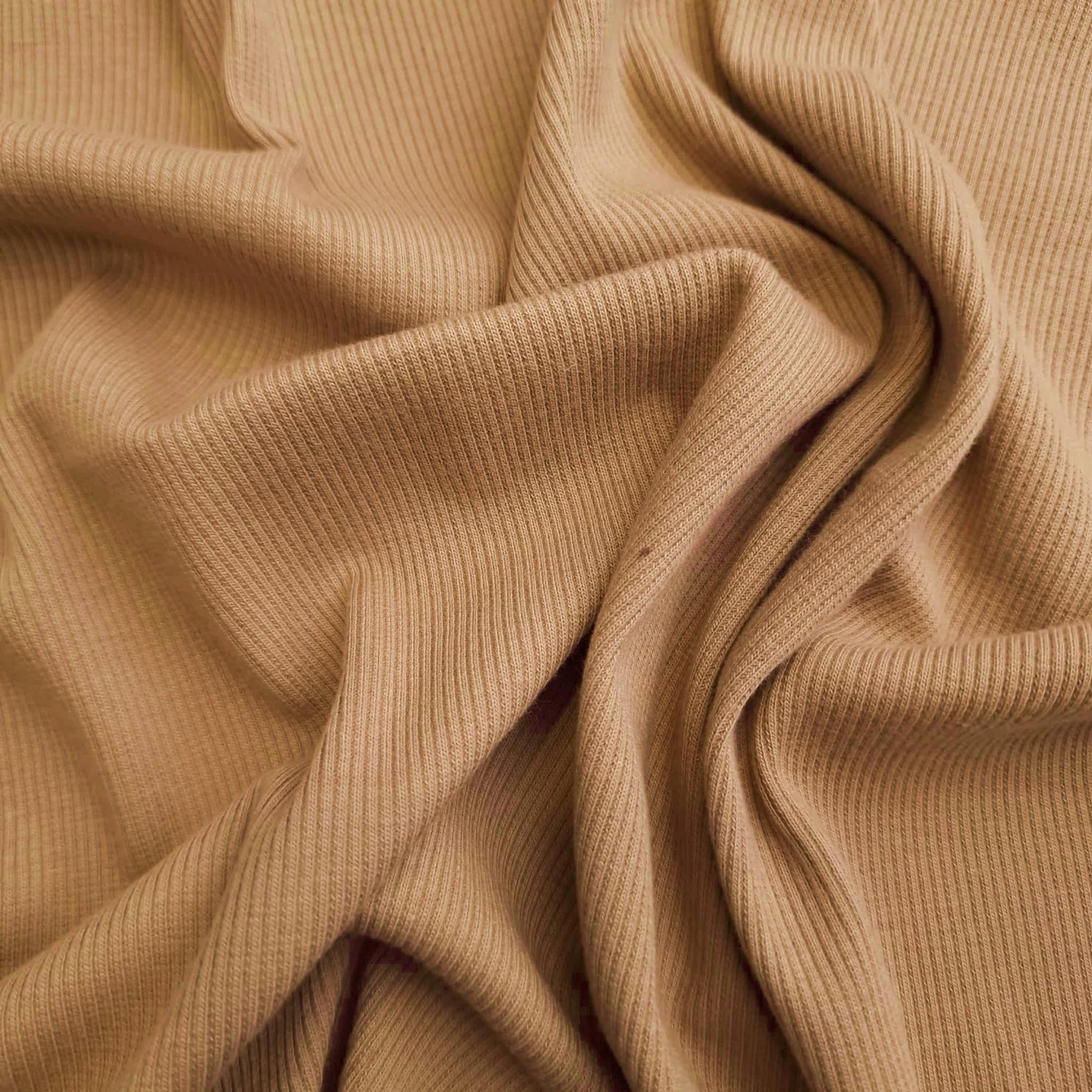 Strickware gerippt - KARAMELL (D-10) 