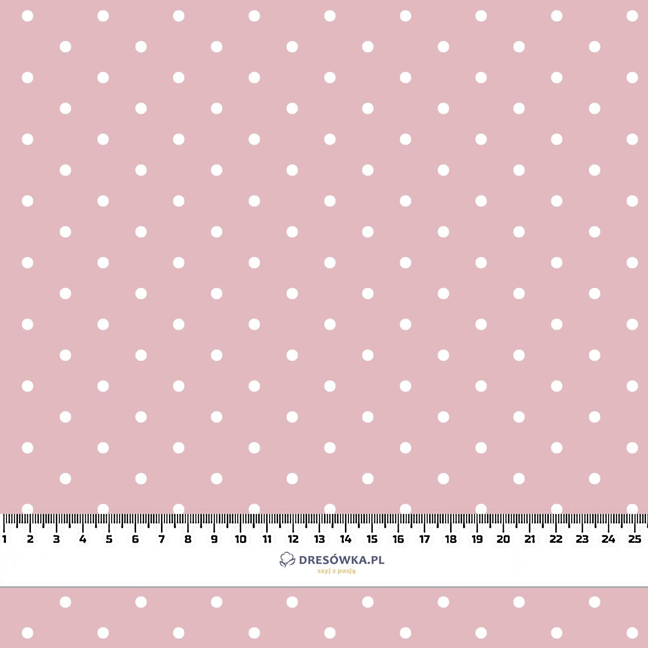 PUNKTE WEIß / blassrosa - Single Jersey TE210