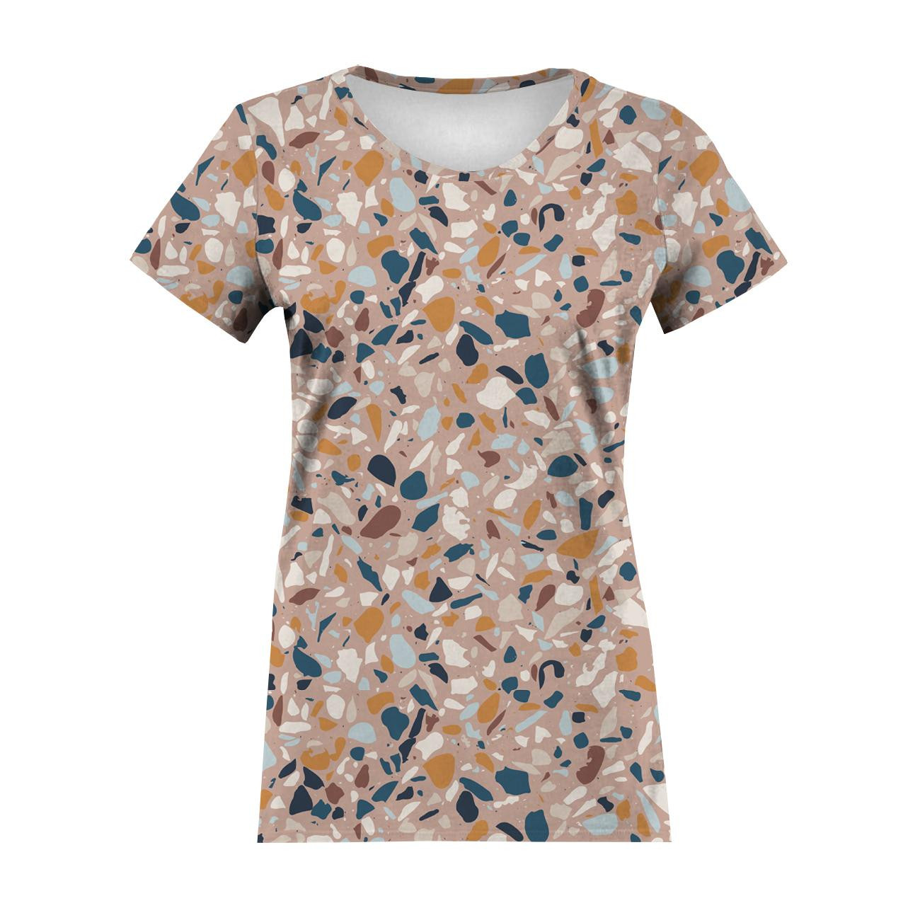 DAMEN T-SHIRT - TERRAZZO M. 8 - Single Jersey 