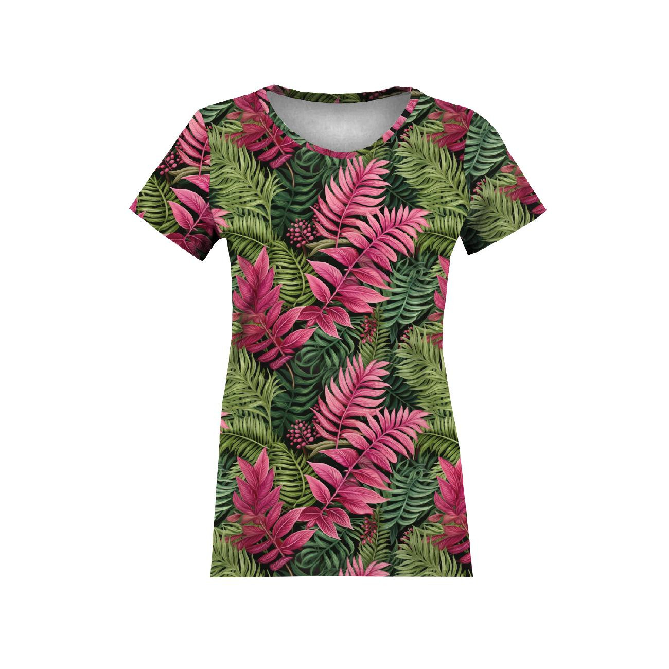 LEAVES AND FERNS WZ. 2- Single Jersey mit Elastan ITY