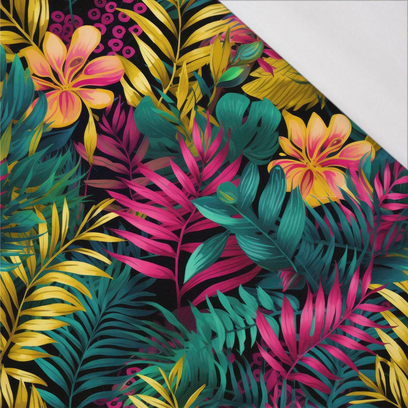 LEAVES AND FERNS WZ. 4 - Single-Jersey mit Elastan