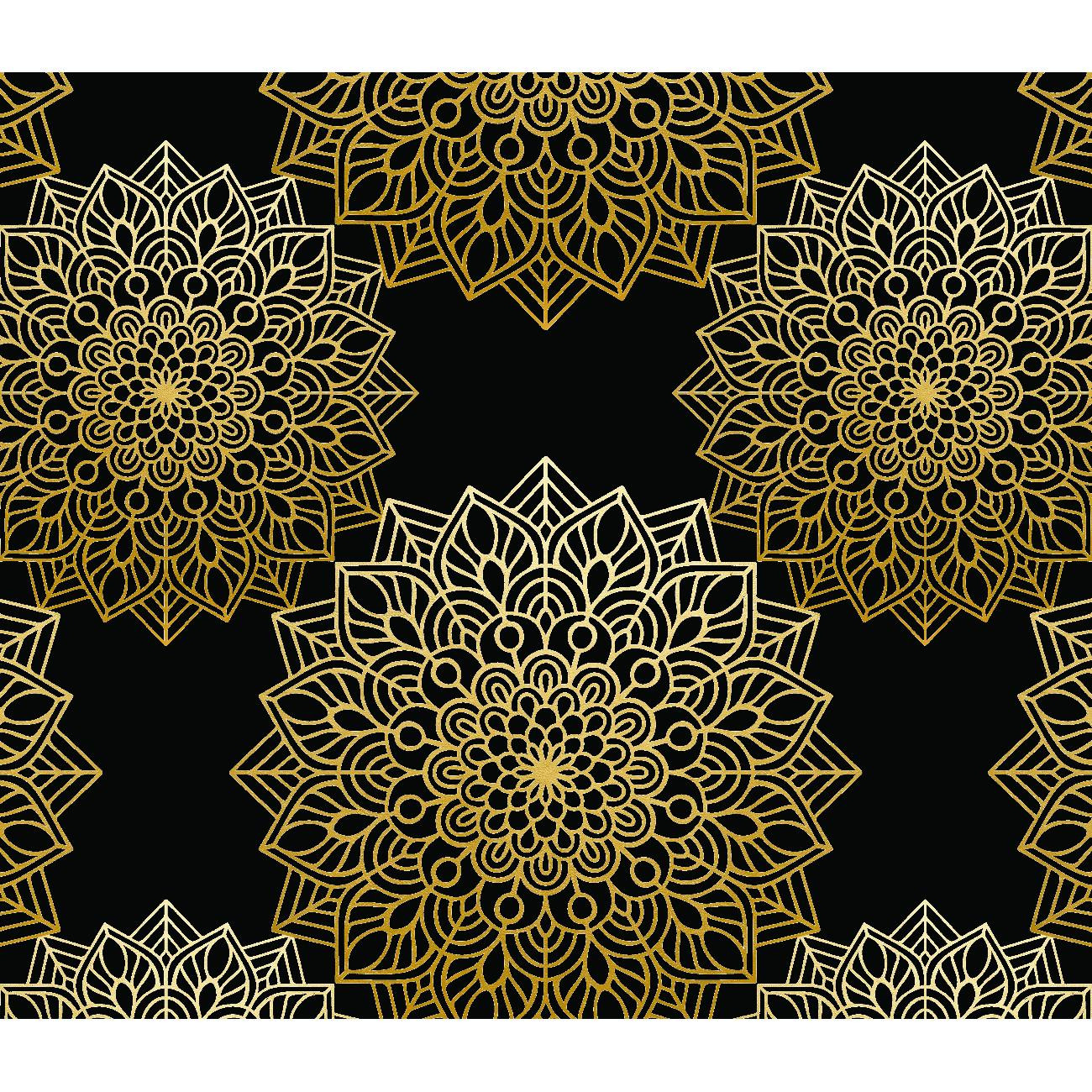 MANDALA m. 5 / schwarz - Kleid-Panel PTE200