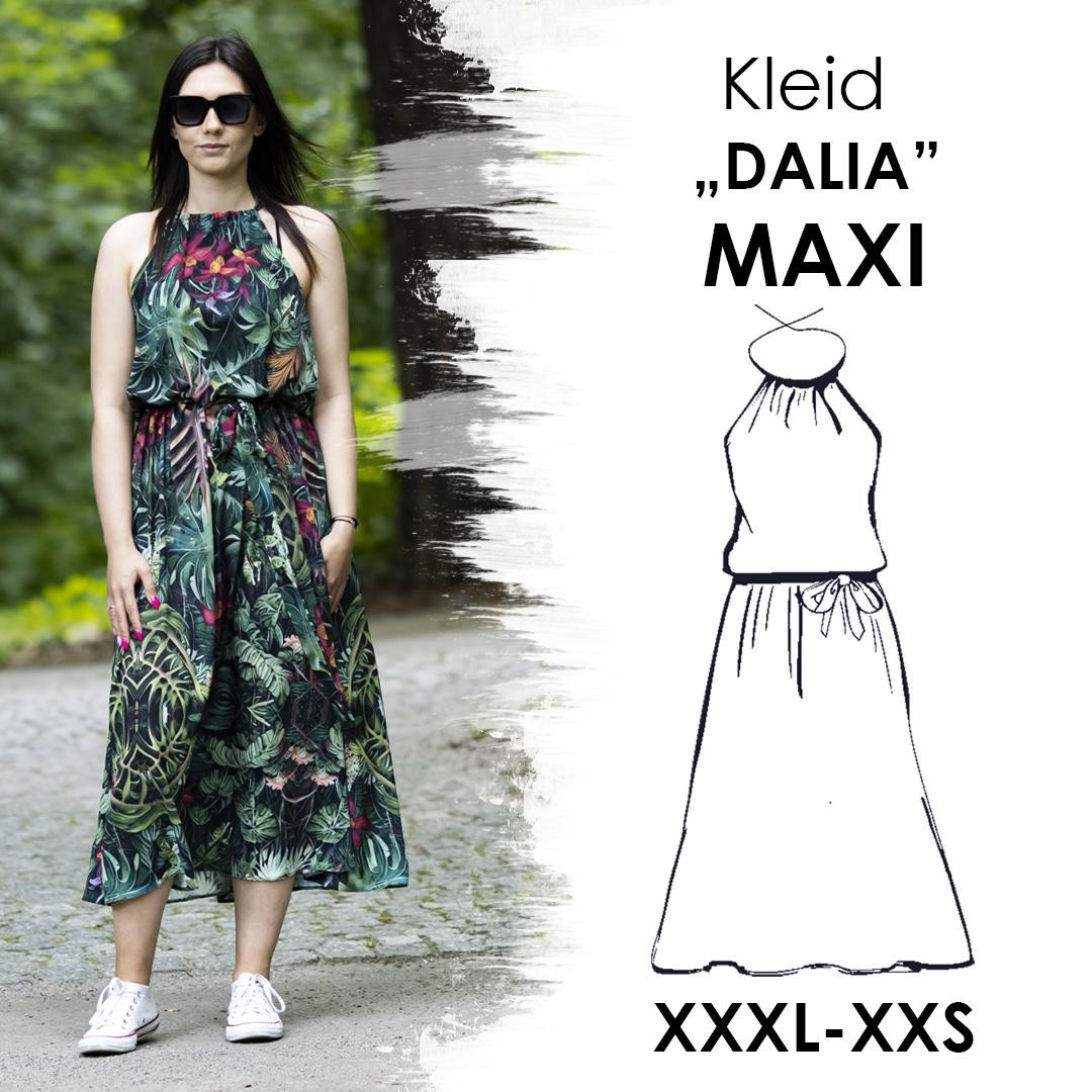 PAPIER-SCHNITTMUSTER - KLEID "DALIA" MAXI