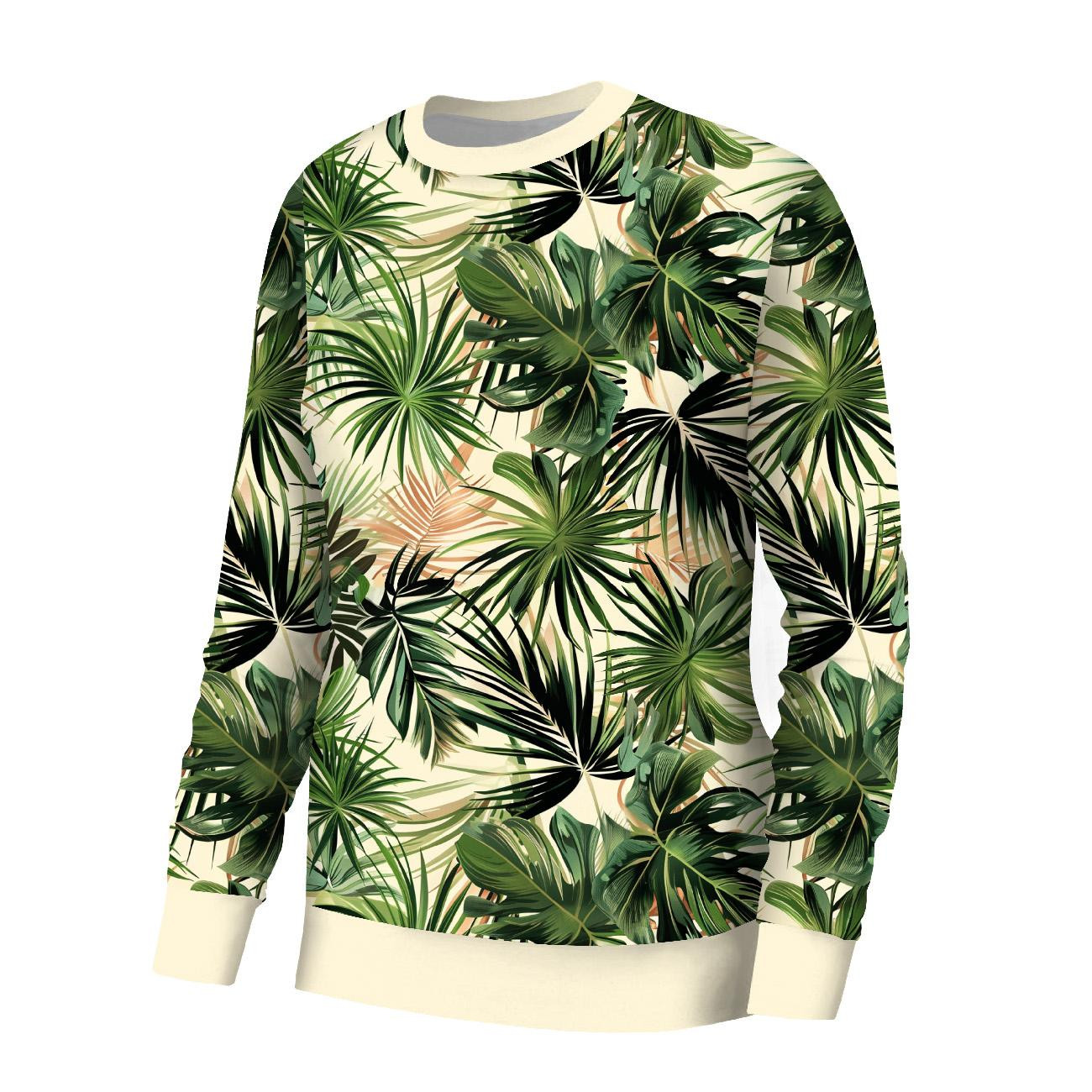 BASIC DAMEN SWEATSHIRT (HANA) - MONSTERA wz.9 - Sommersweat