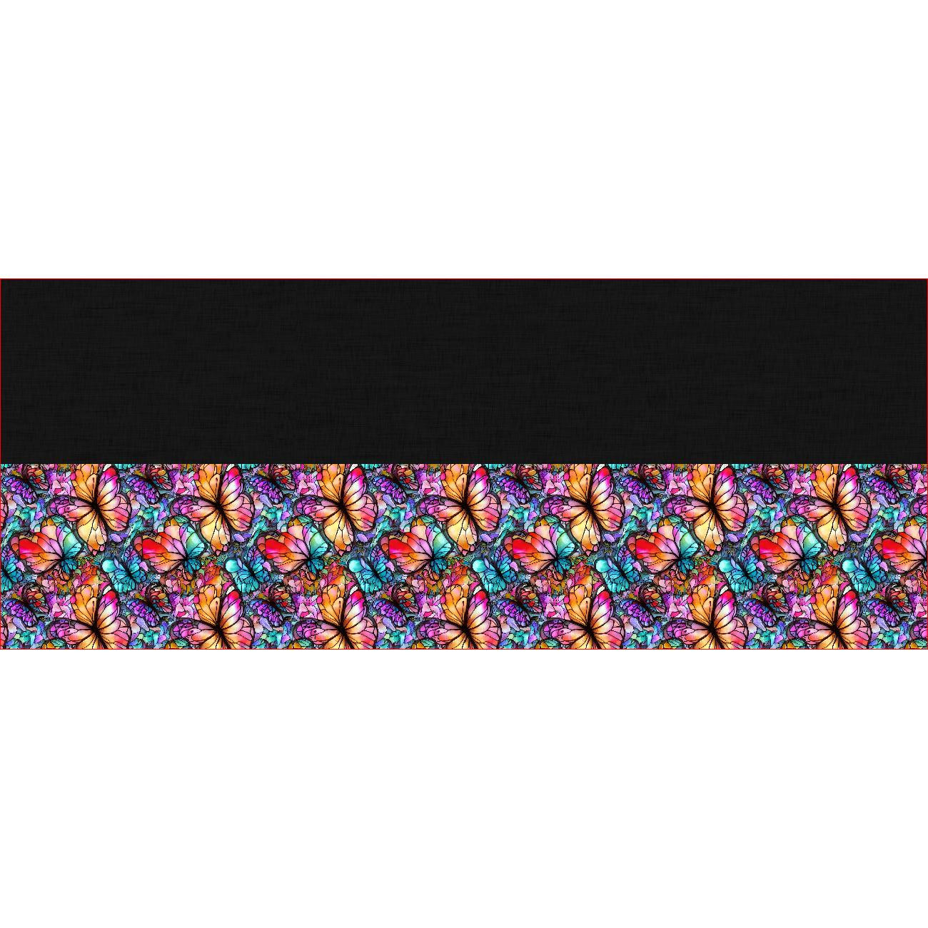 KNOPFSCHAL - SCHMETTERLINGE / GLASMALEREI - Nähset