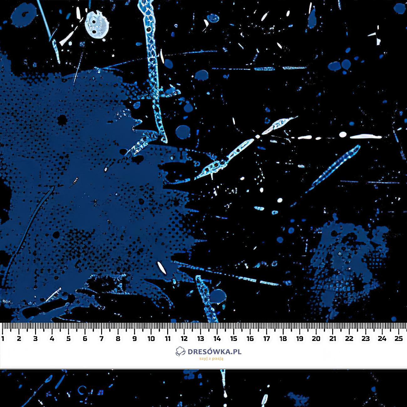 NAVY GRUNGE wz. 2- Single Jersey mit Elastan ITY