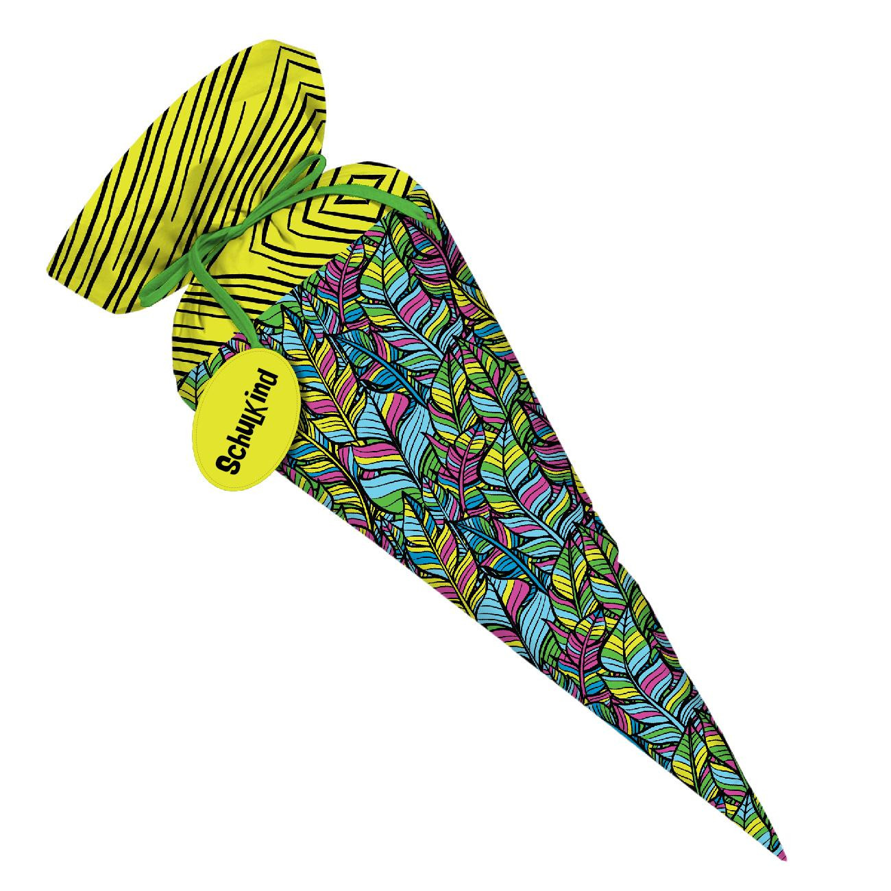 Schultüte - NEON BLÄTTER - Nähset