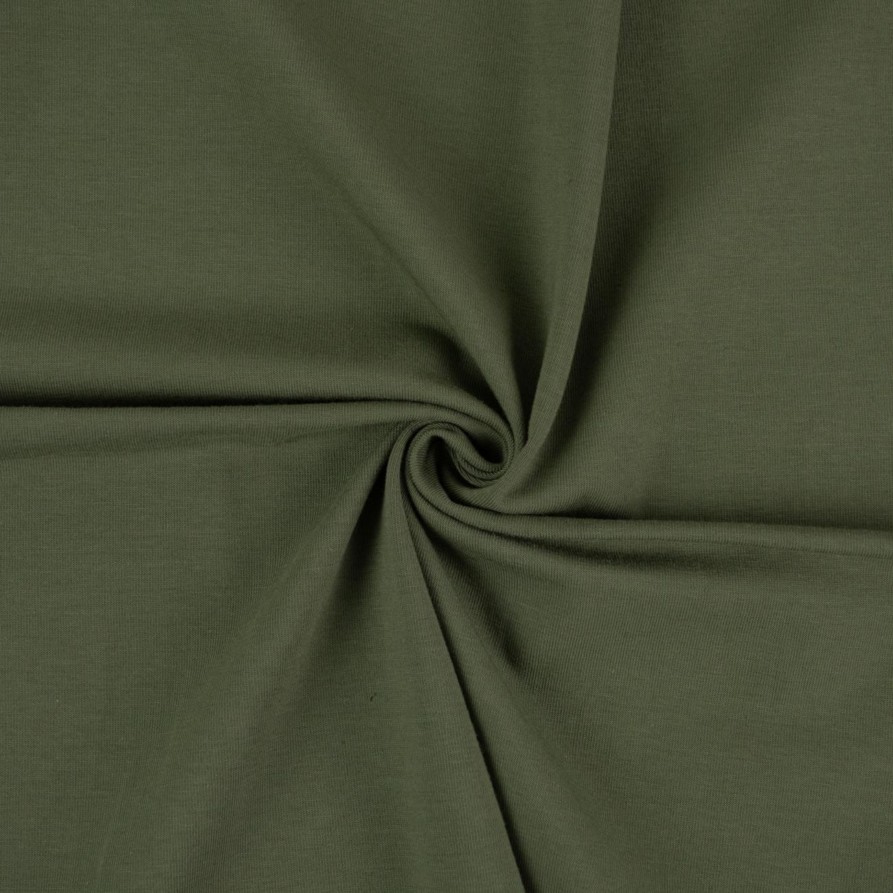 D-50 DUNKLE OLIVE - single jersey mit elastan TE210