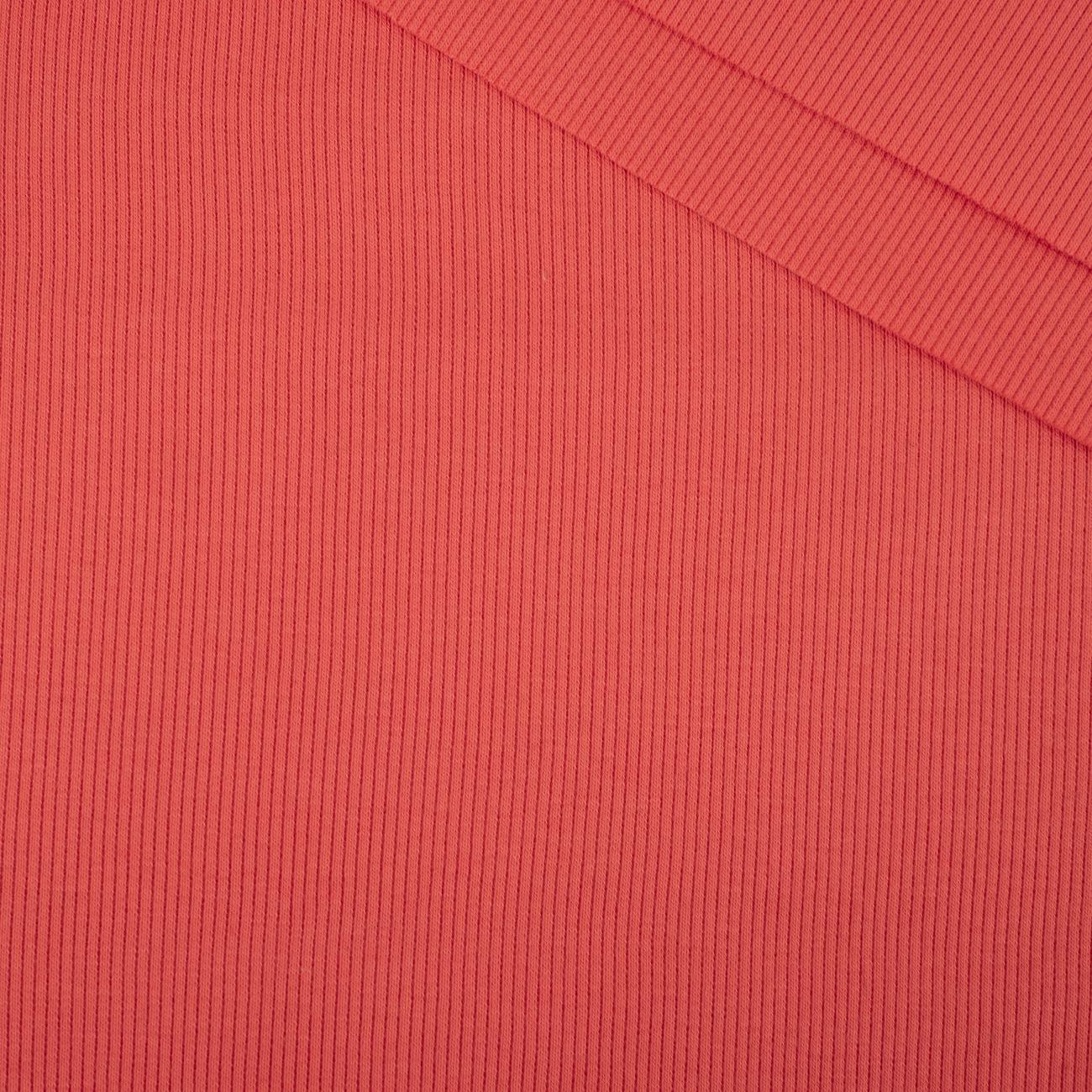 D-169 KORALLENROT - Strickware gerippt