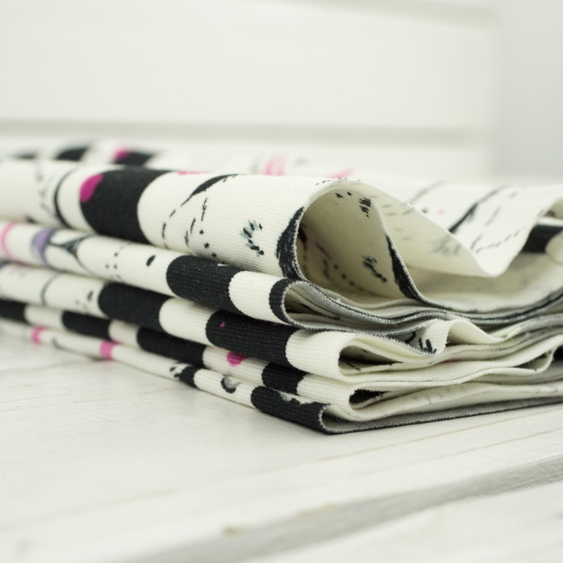 KATZEN MIT BRILLEN / rosa - bio single jerset mit Elastan TE210 Sommersweat