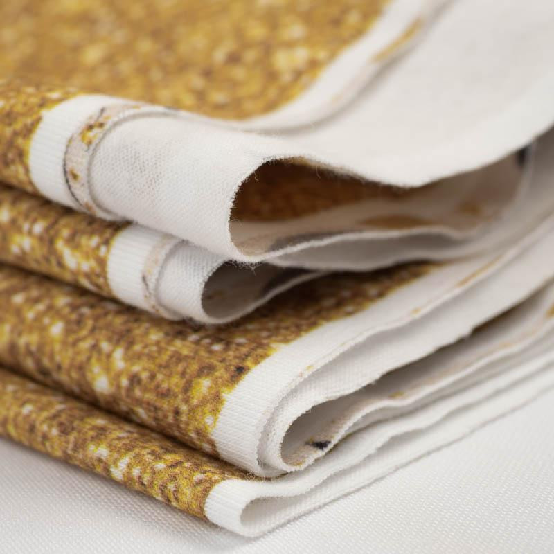 GLITZER Ms 1 (gold) - bio single jerset mit Elastan  Sommersweat