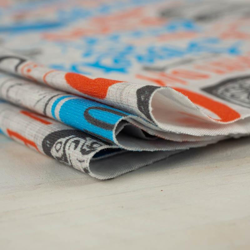 KONDITOR (HOBBIES UND BERUFE) - bunt / acid -  bio single jerset mit Elastan  Sommersweat