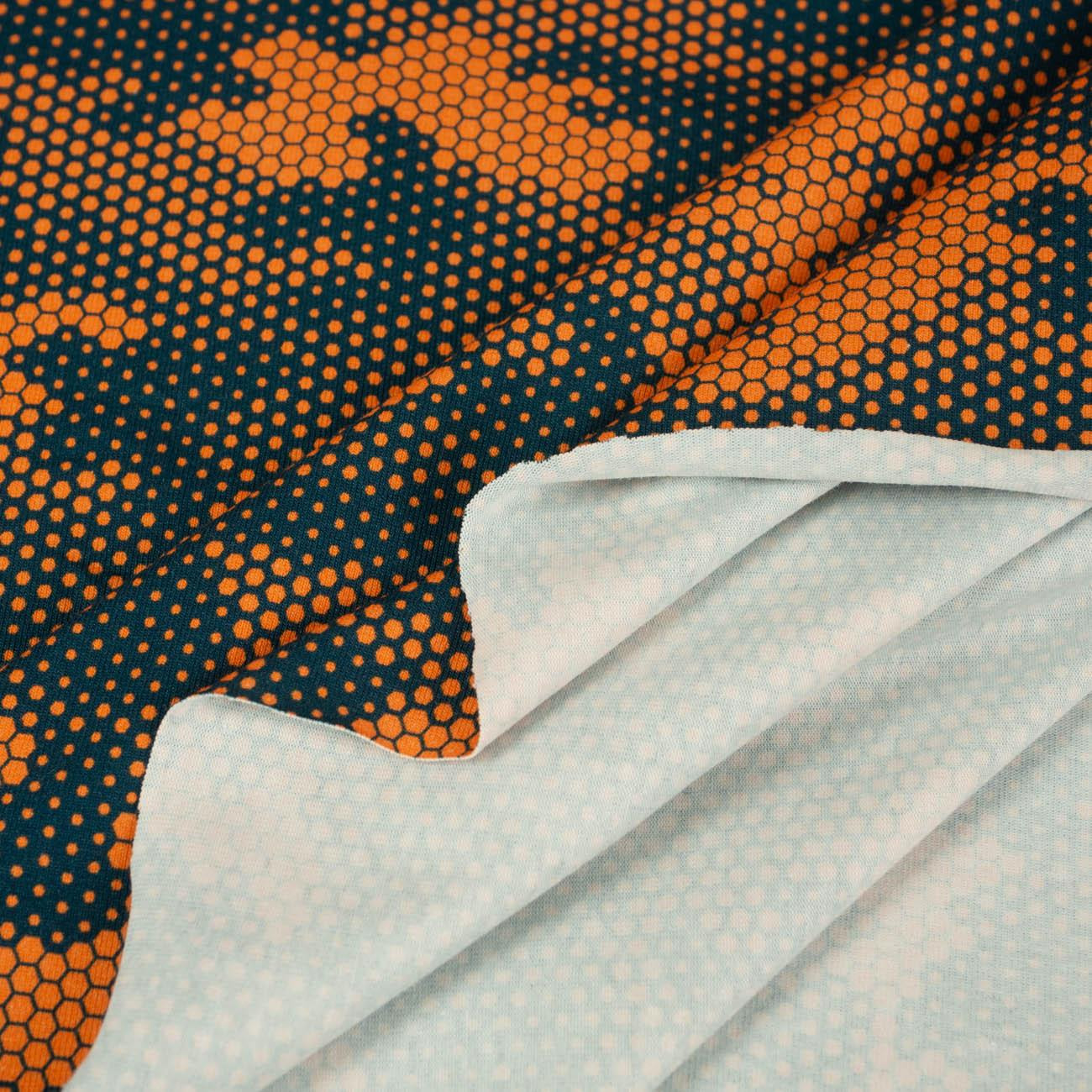 MORO HONEYCOMB / orange - Bio Single Jersey Sommersweat