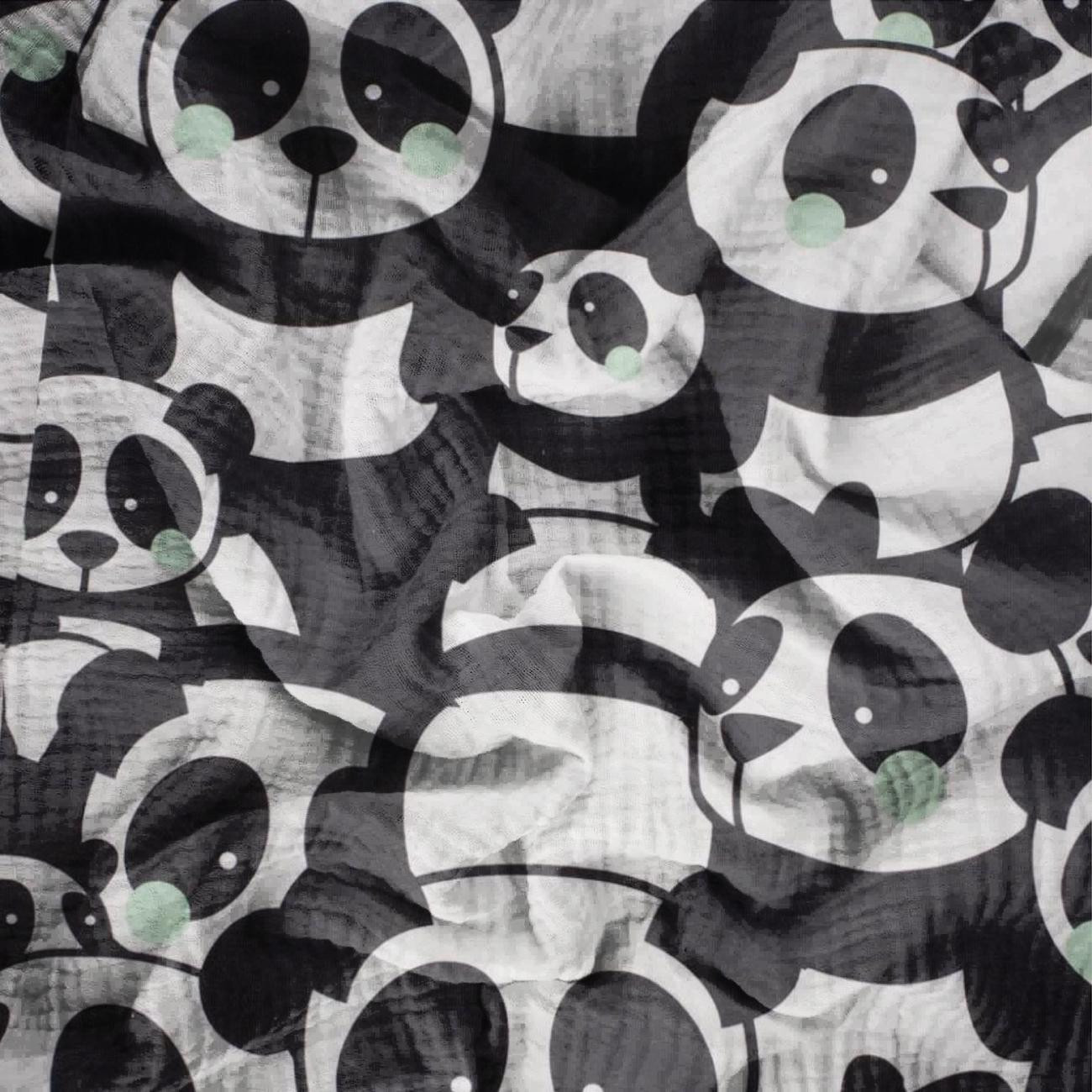 PANDAS / minz - Baumwoll Musselin