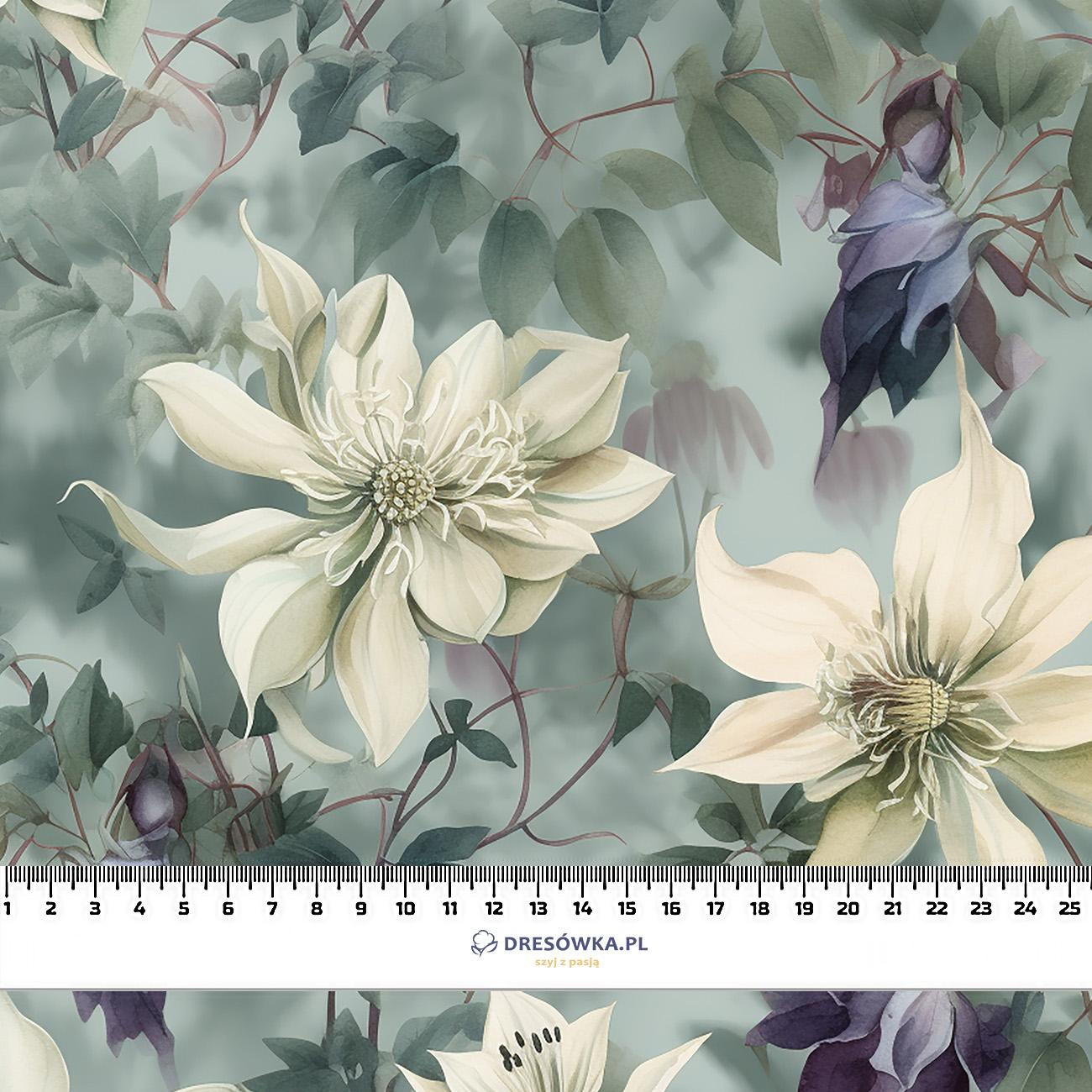 PASTEL FLOWERS WZ.4 - leichte Maschenware angeraut