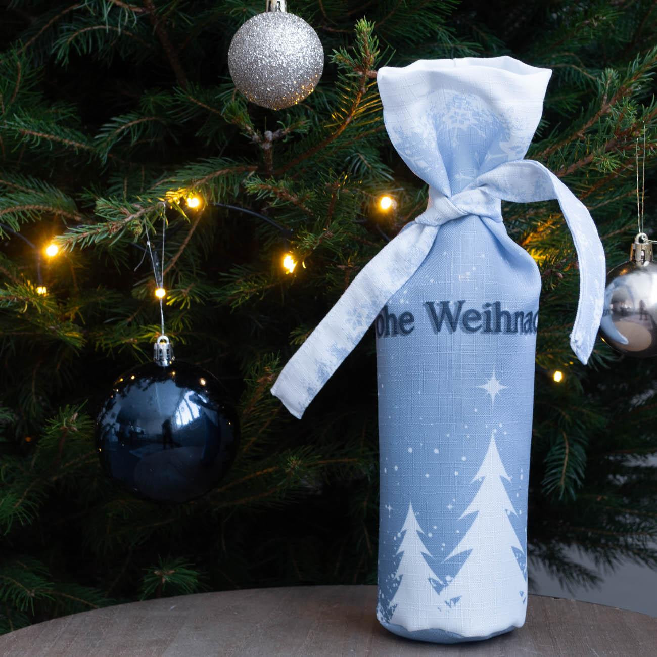 Weinflaschen-Überzug - MERRY CHRISTMAS Ms. 1