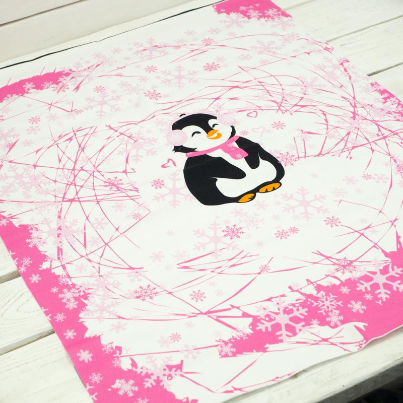PINGUIN 2.0 / fuchsie M (50cm x 60cm) - Paneel Sommersweat 