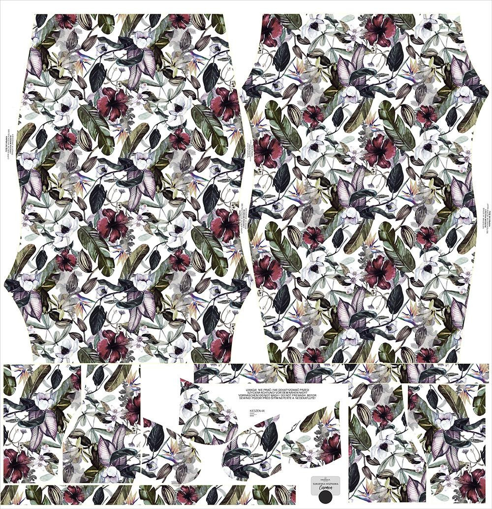 KLEID "CARMEN" - PARADIESBLUMEN - Nähset 