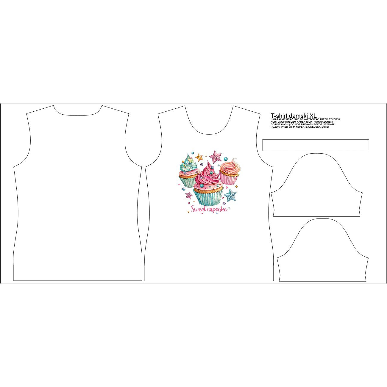 DAMEN T-SHIRT - SWEETS ms.6 - Nähset