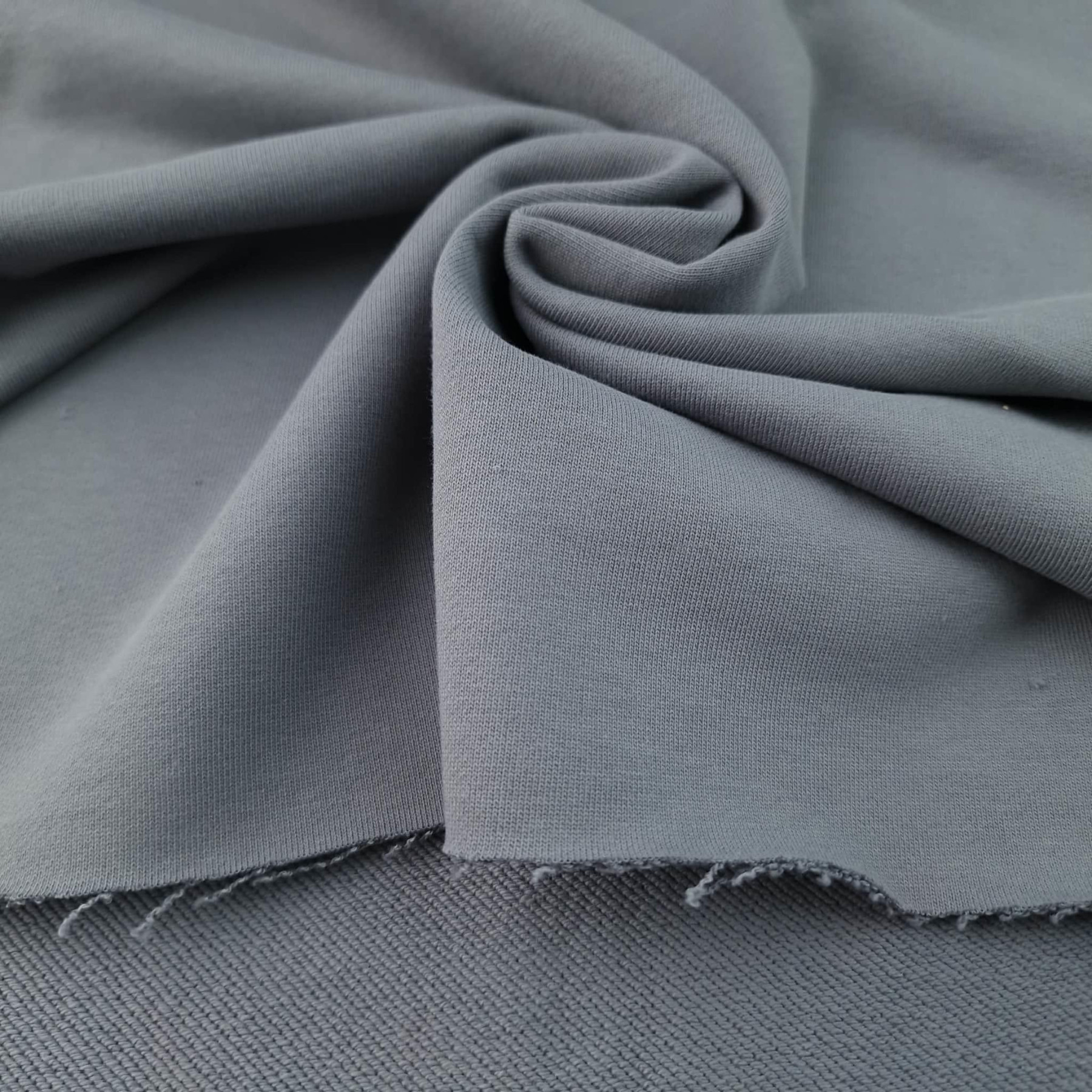 Diagonal-French Terry / HEAVY 450g - GRAU